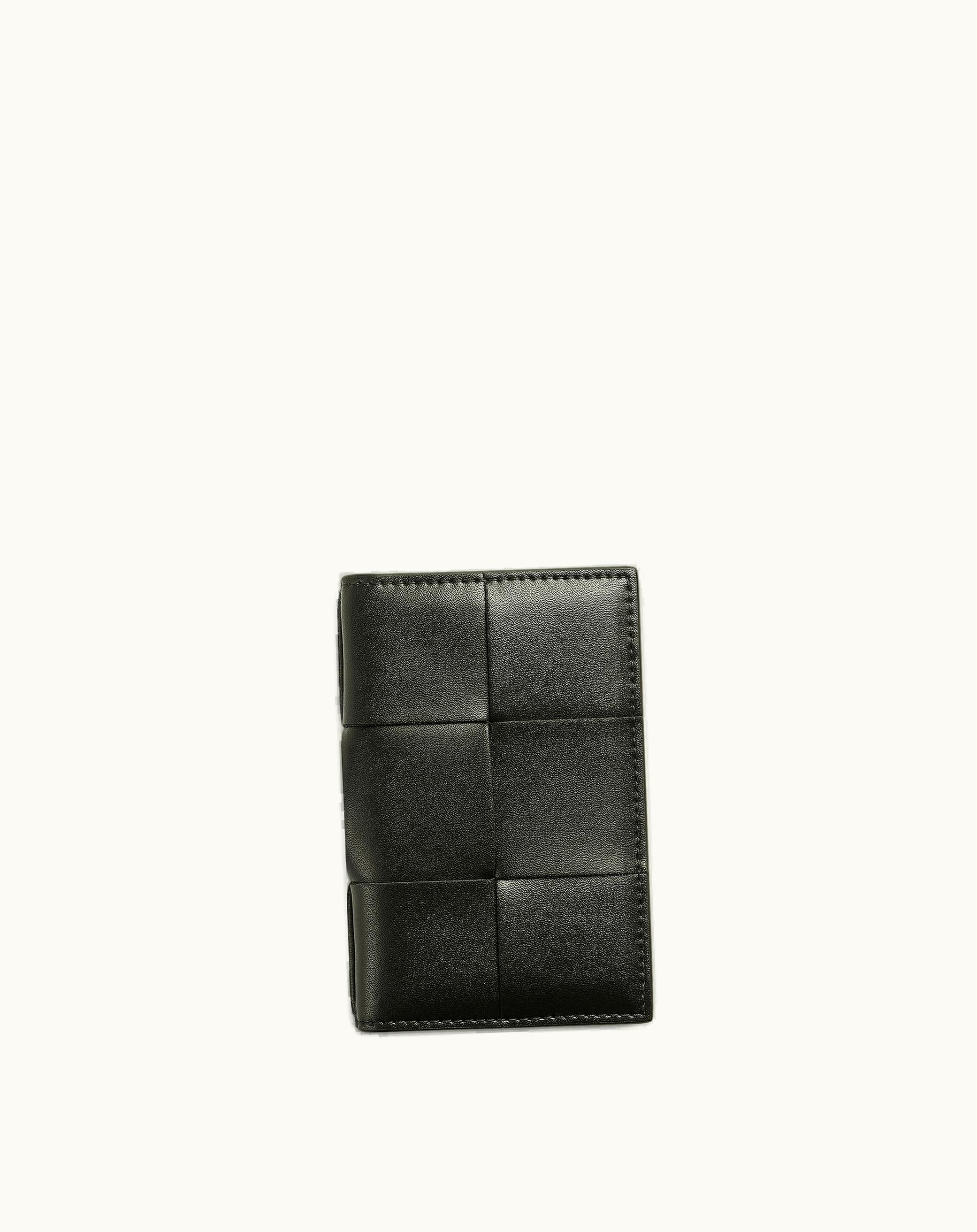 Bottega Veneta Bottega Veneta Men's Cassette Flap Card Case In Dark Moss