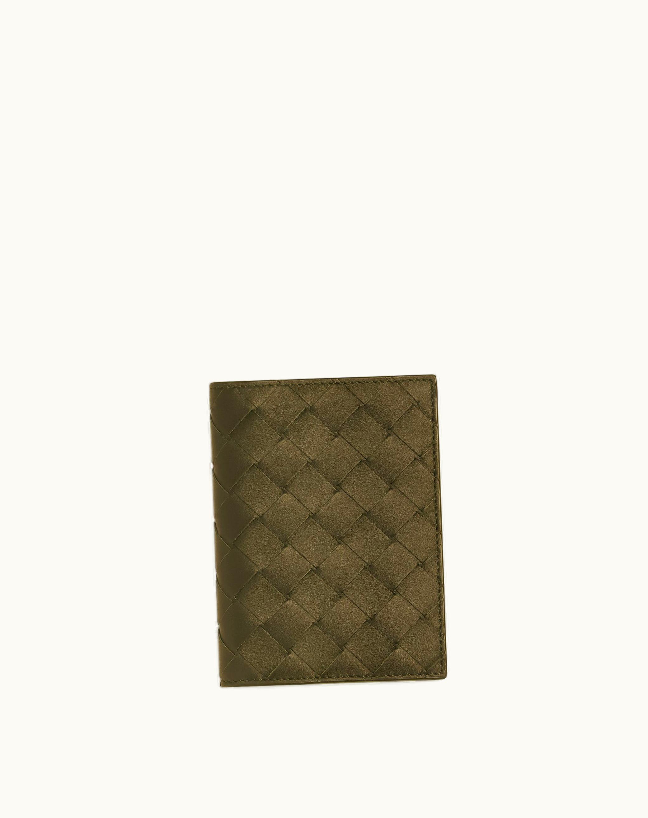 Bottega Veneta Bottega Veneta Men's Intrecciato Flap Wallet In Mud