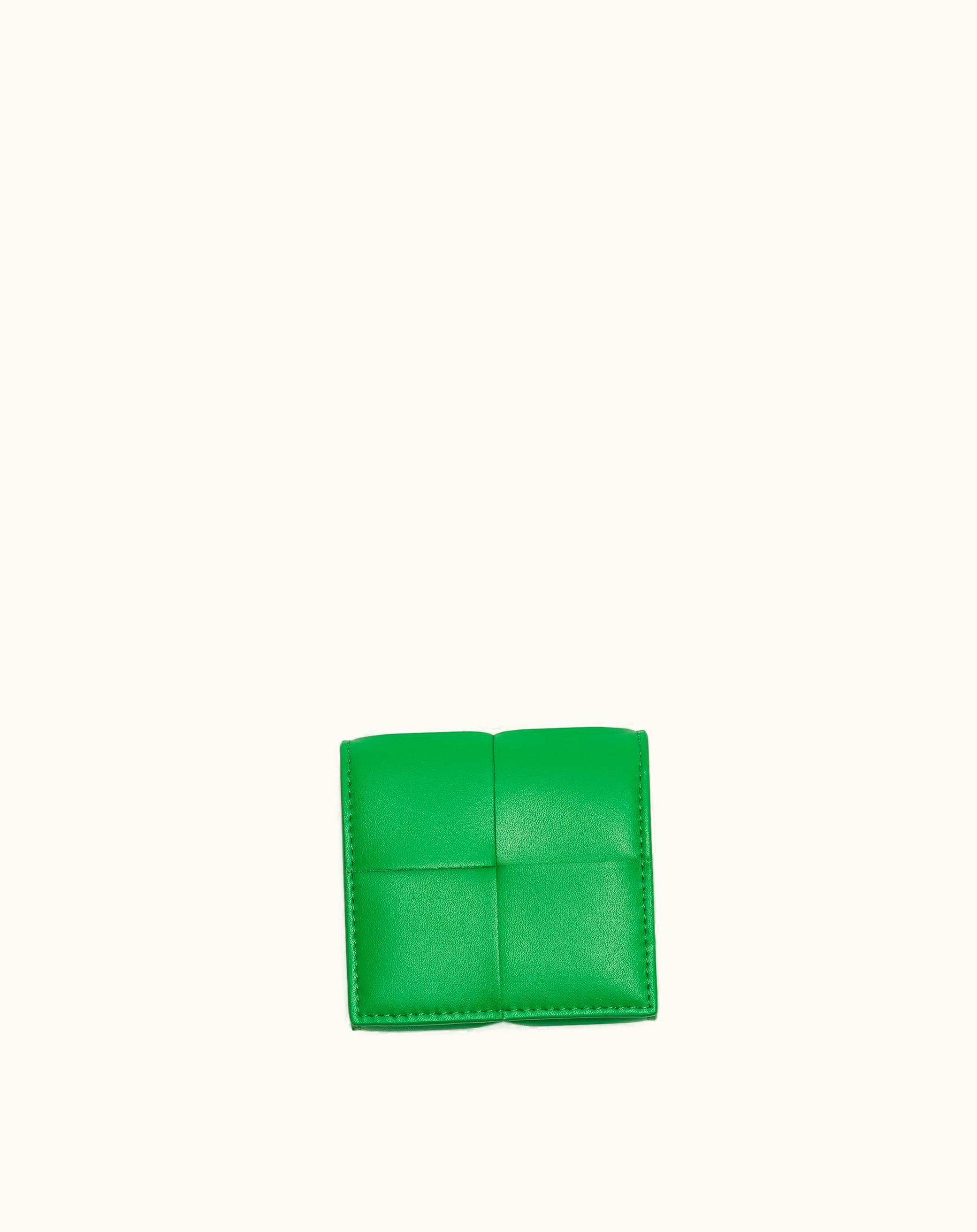 Bottega Veneta Bottega Veneta Men's Cassette Folded Coin Purse In Parakeet