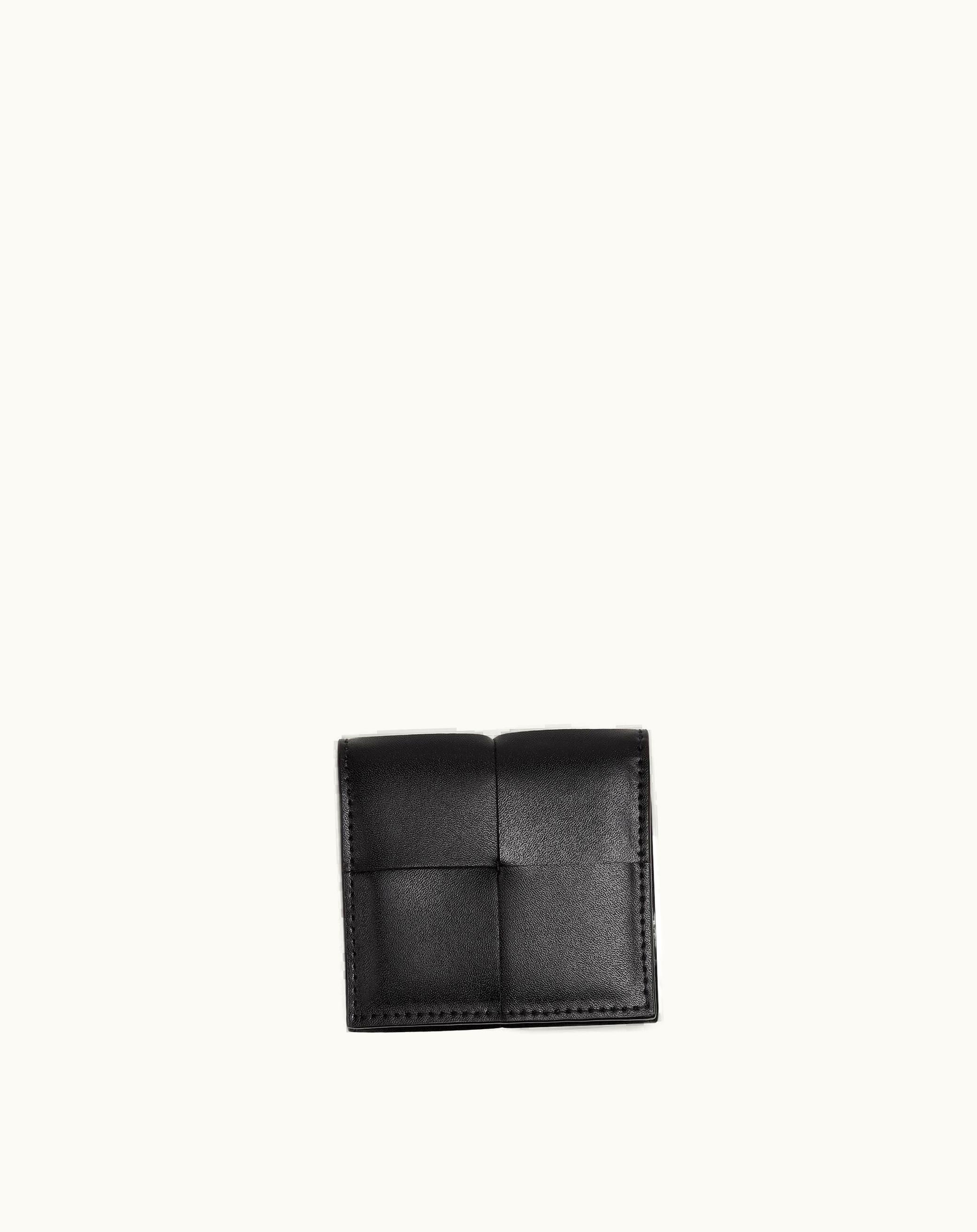 Bottega Veneta Bottega Veneta Men's Cassette Folded Coin Purse In Black
