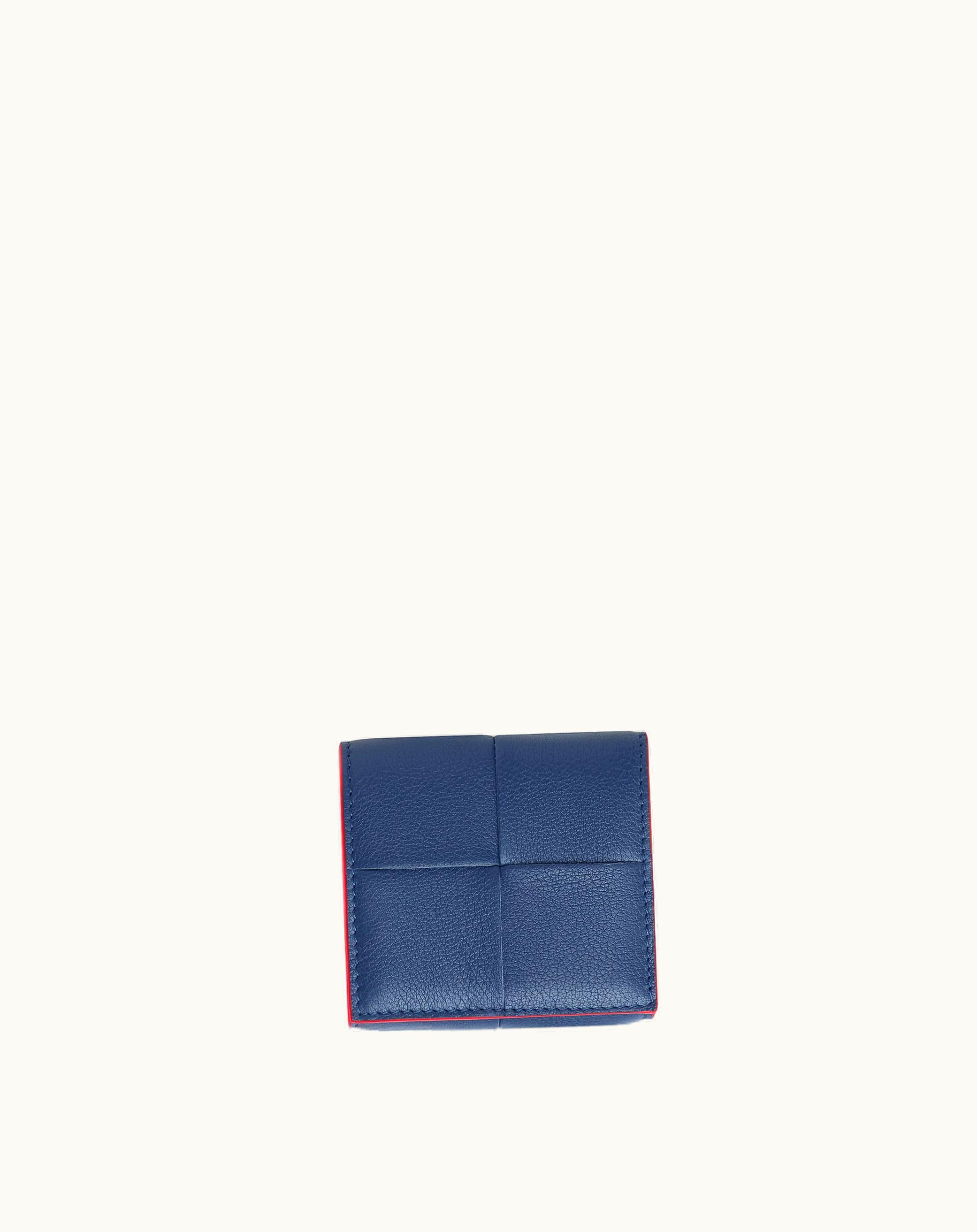 Bottega Veneta Bottega Veneta Men's Cassette Folded Coin Purse In Cruise / Redstone
