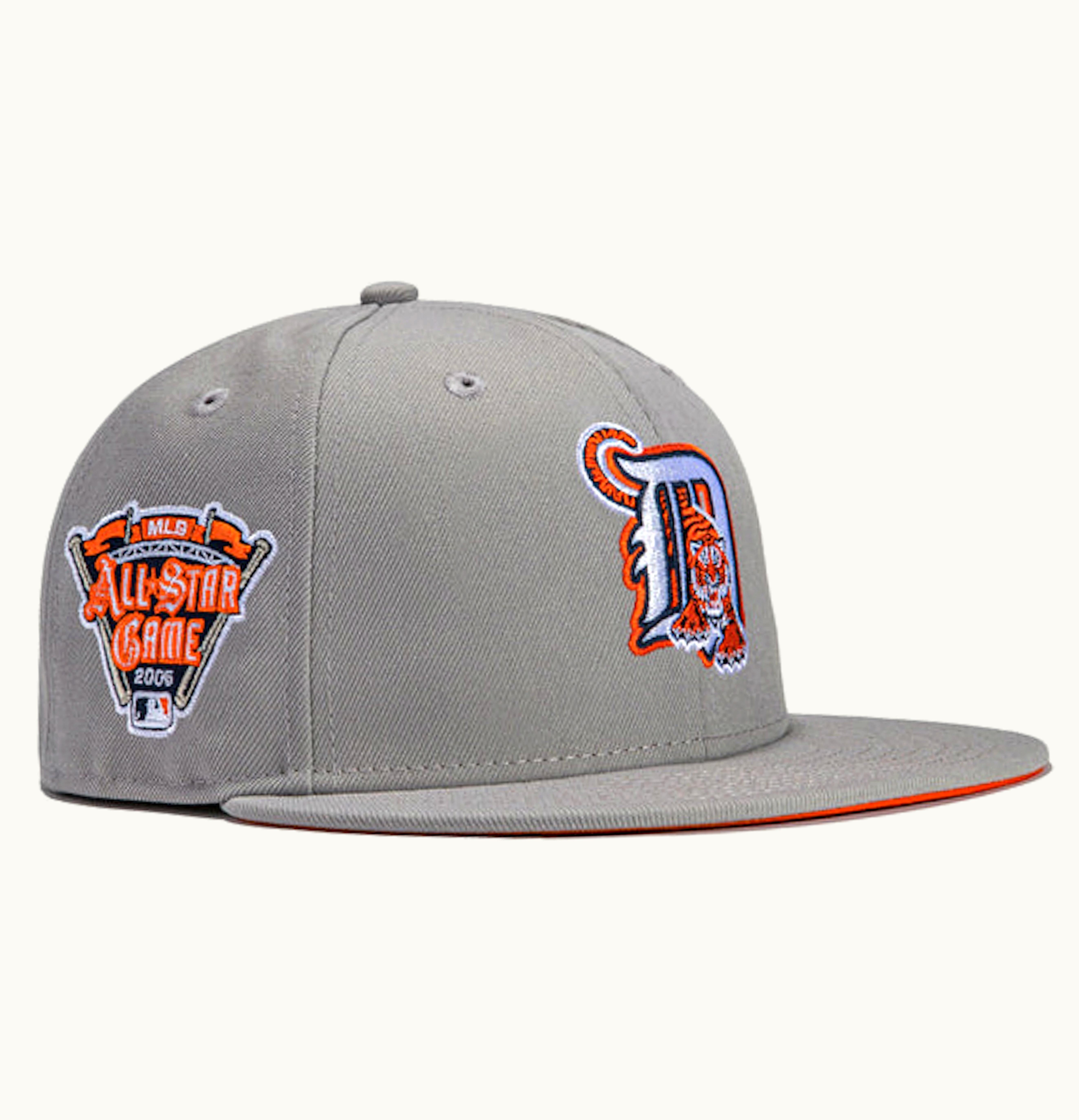 New Era New Era x Hat Club Exclusive Grey OTC Detroit Tigers 2005 All Star Game Patch 59Fifty Fitted Hat Grey
