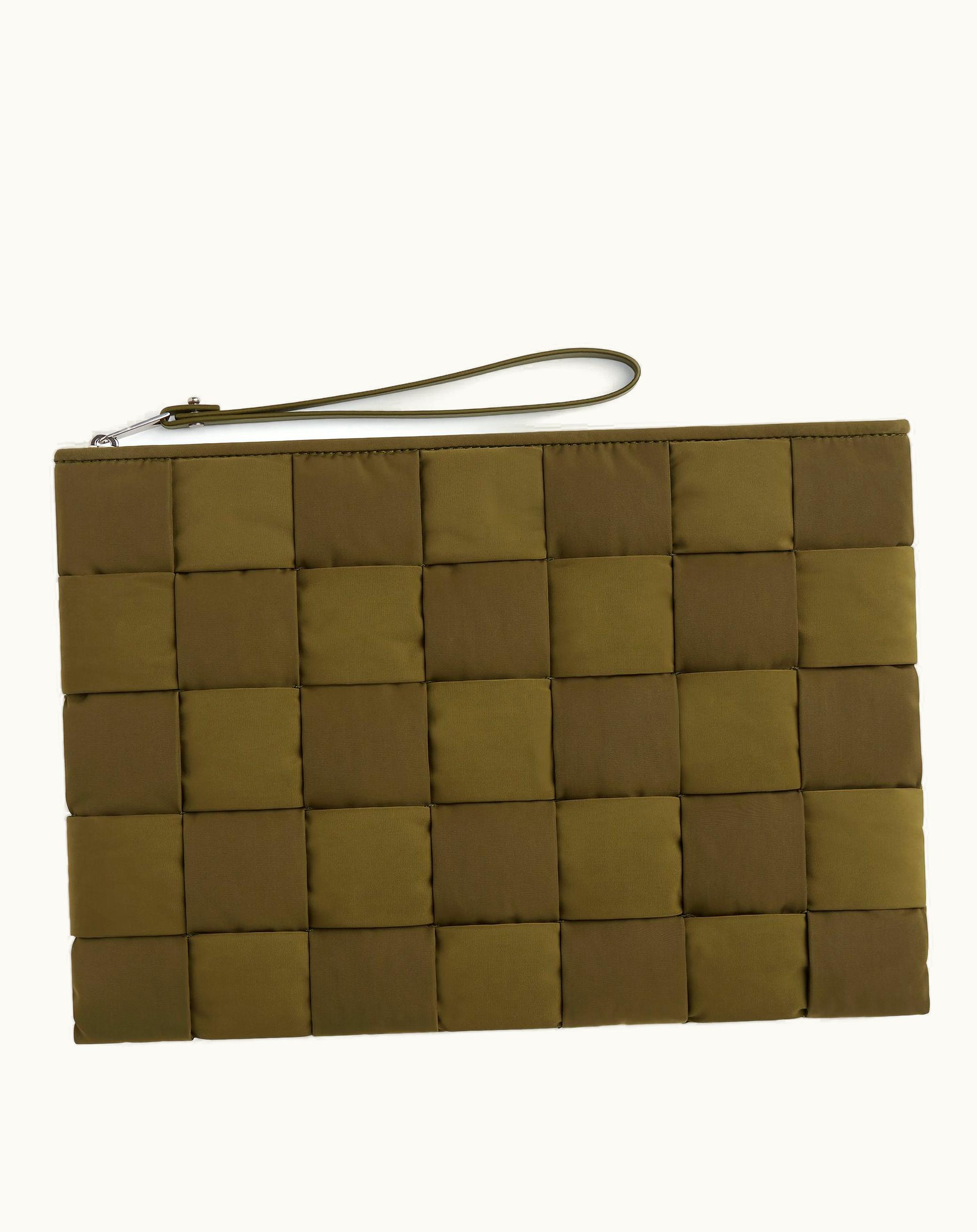 Bottega Veneta Bottega Veneta Men's Cassette Large Flat Pouch In Mud