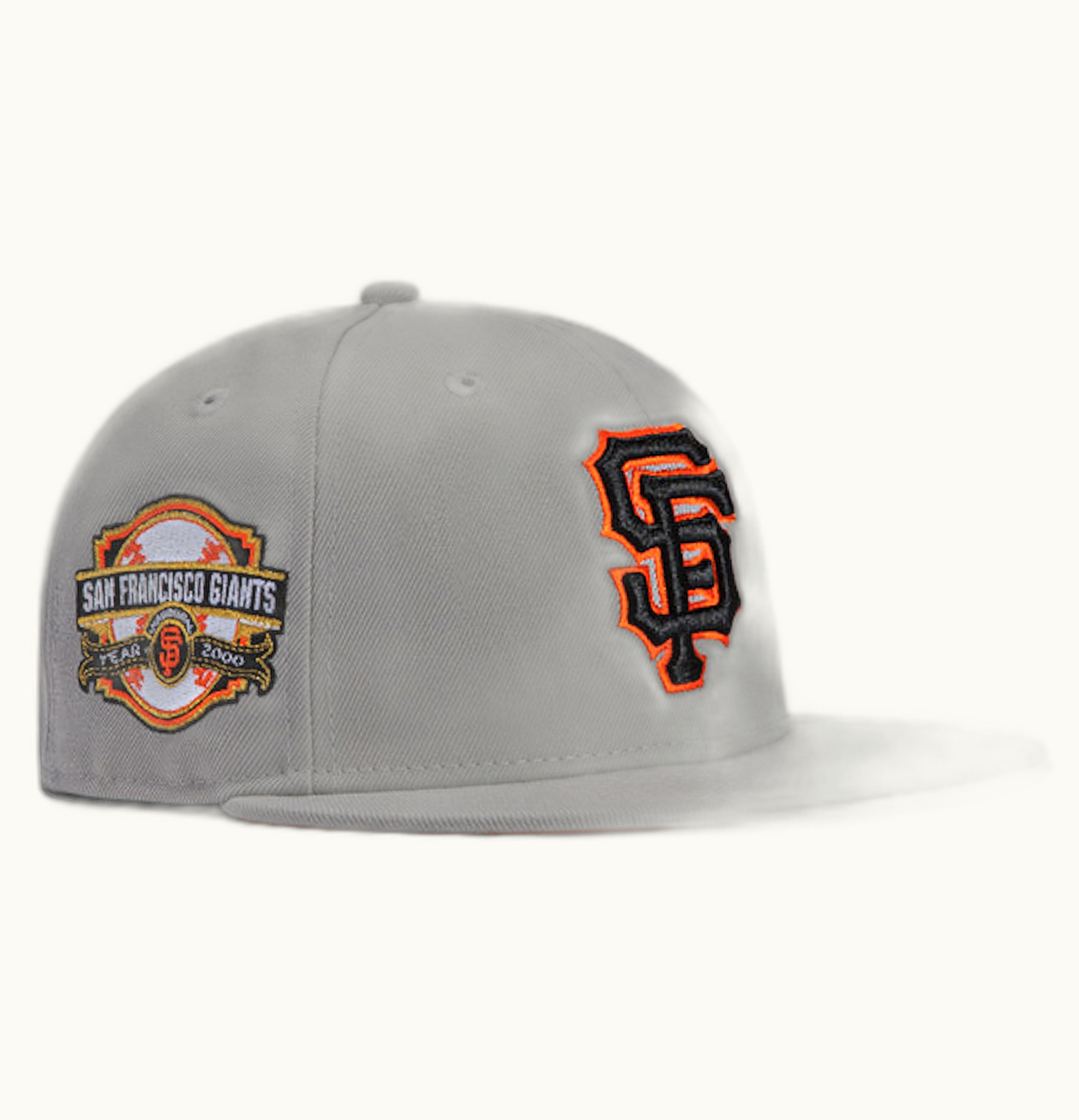 New Era New Era x Hat Club Exclusive Grey OTC San Francisco Giants 2000 Inaugural Patch 59Fifty Fitted Hat Grey