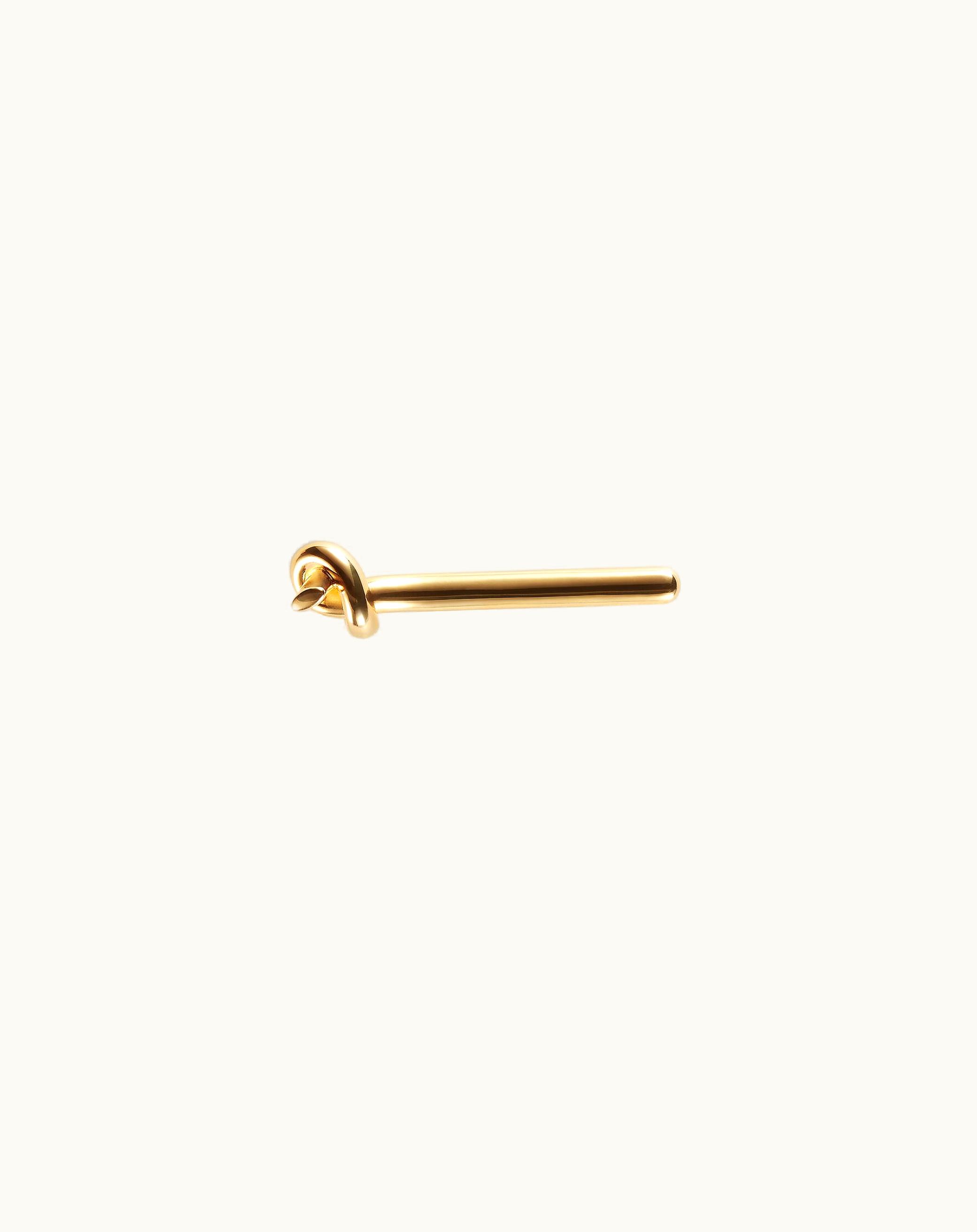 Bottega Veneta Bottega Veneta Men's Knot Tie Clip In Yellow Gold