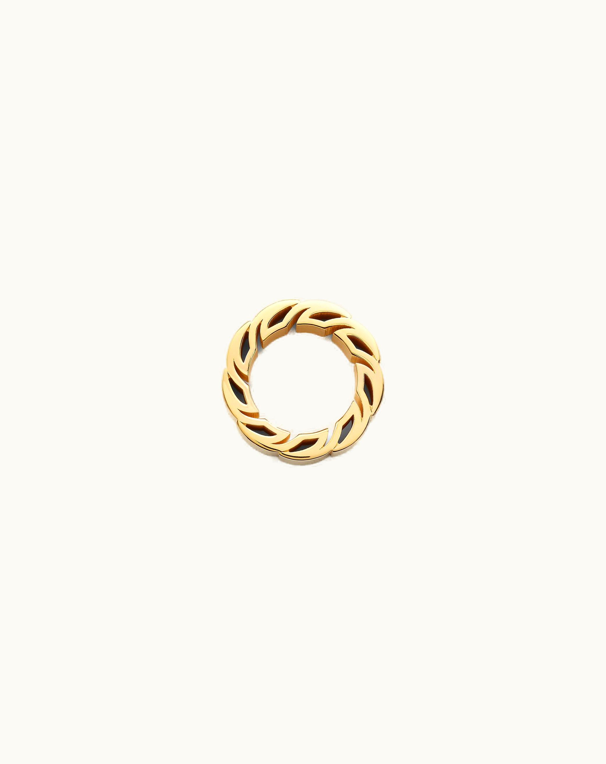 Bottega Veneta Bottega Veneta Men's Tide Ring In Yellow Gold