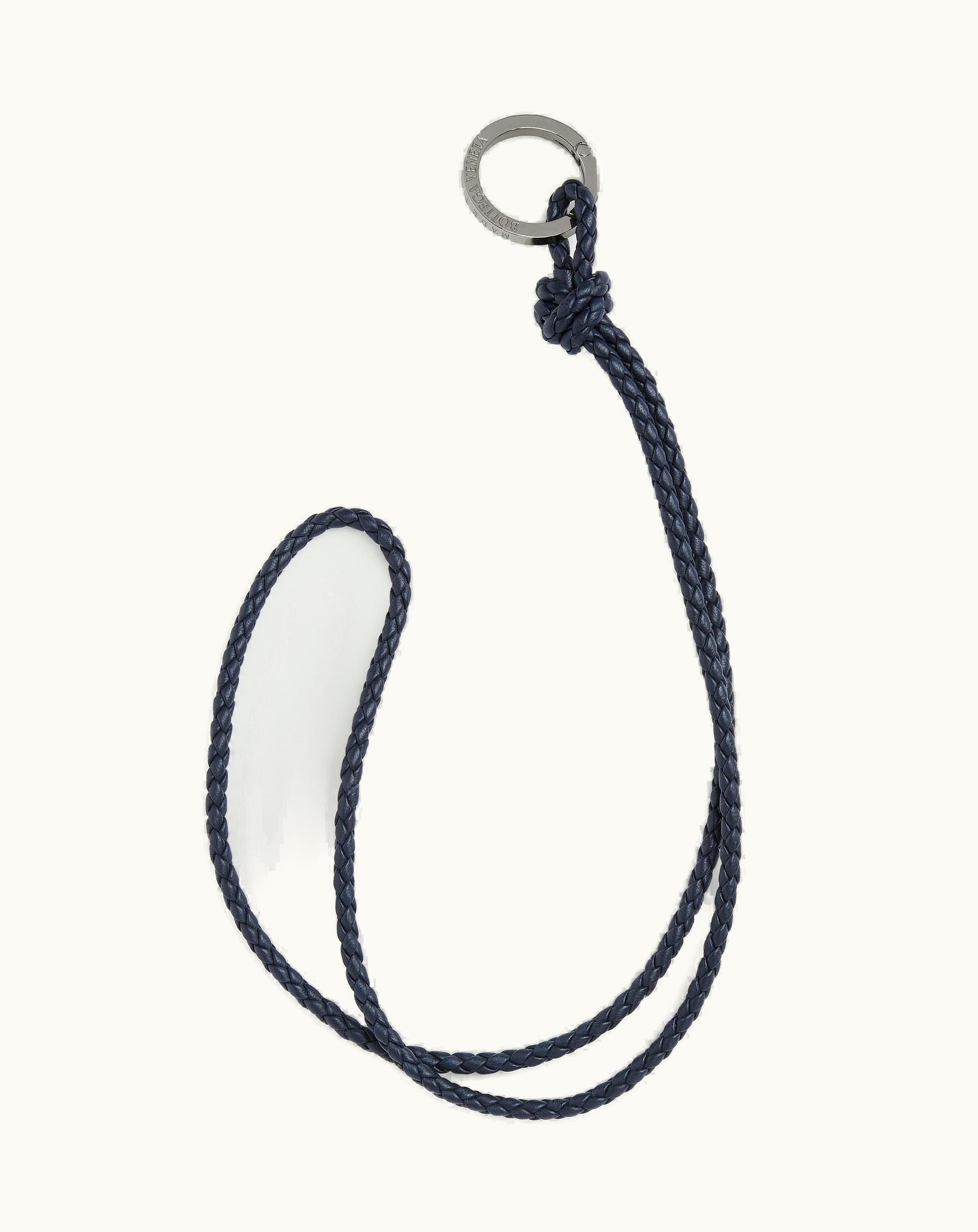 Bottega Veneta Bottega Veneta Men's Intreccio Long Key Ring In Space