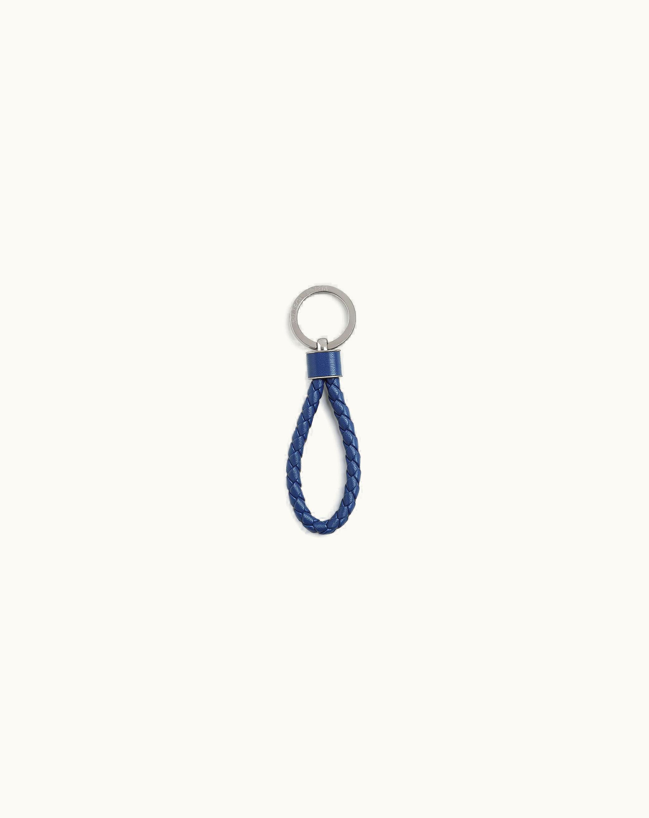 Bottega Veneta Bottega Veneta Men's Intreccio Key Ring In Cruise