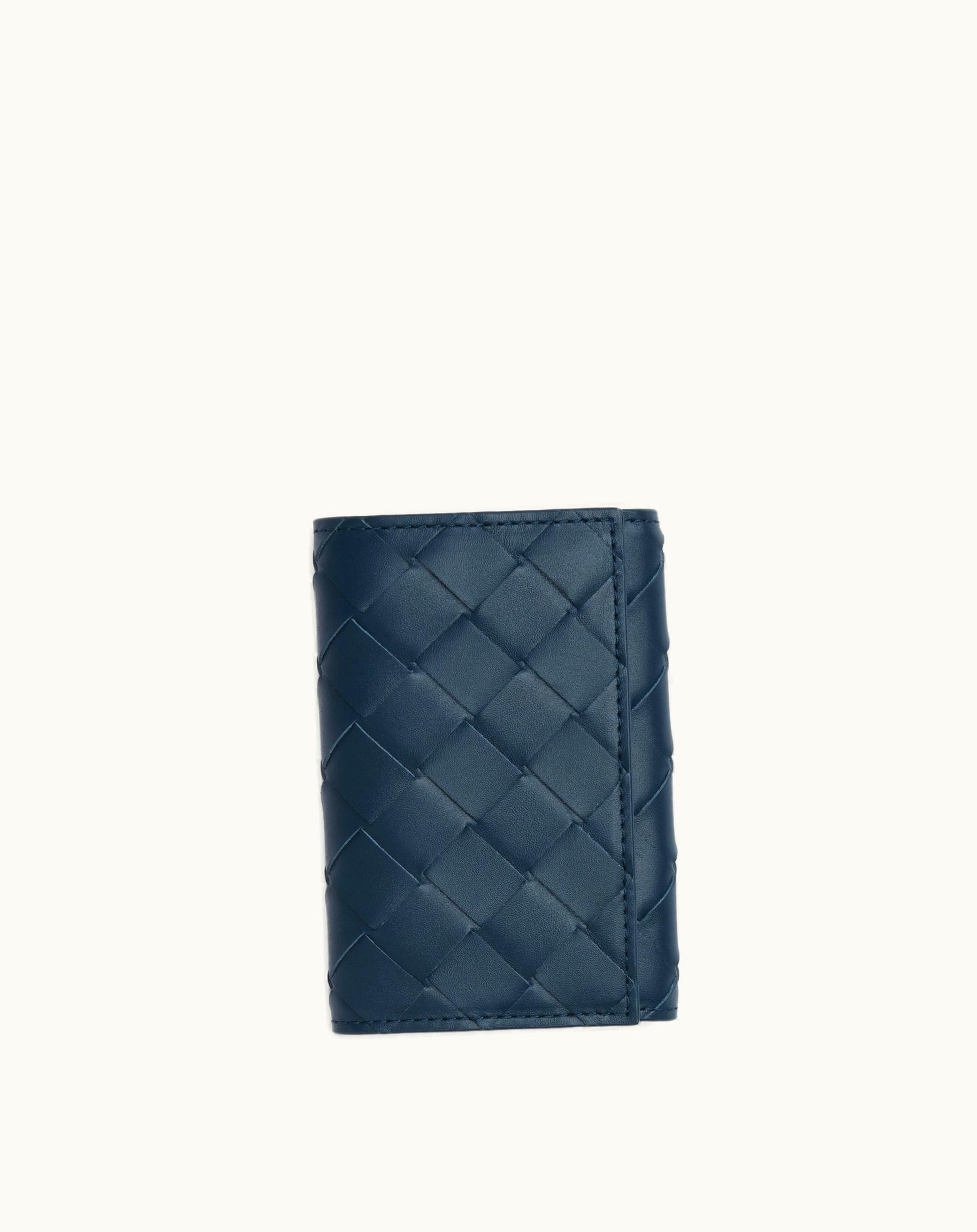 Bottega Veneta Bottega Veneta Men's Key Pouch In Deep Blue