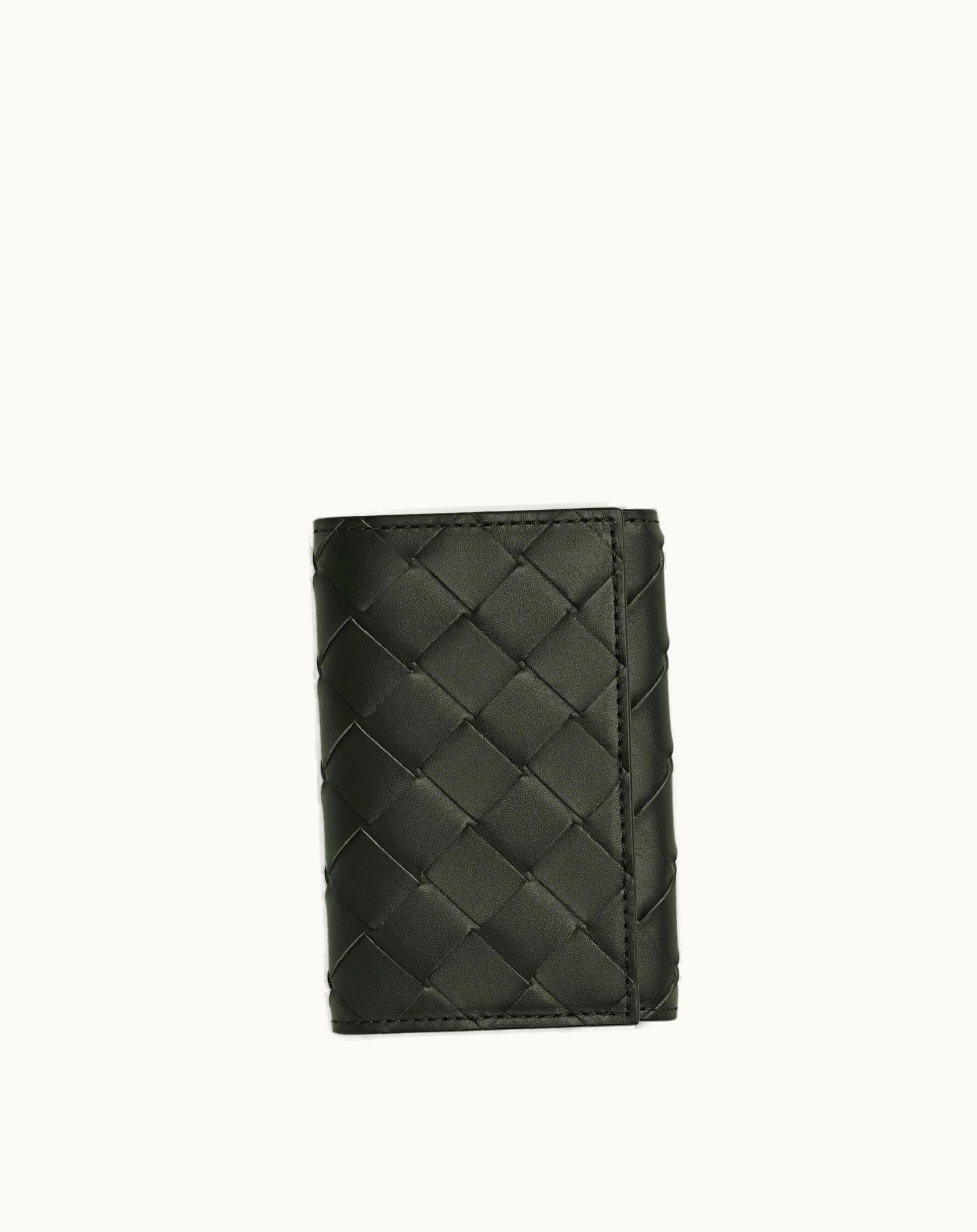 Bottega Veneta Bottega Veneta Men's Key Pouch In Dark Green