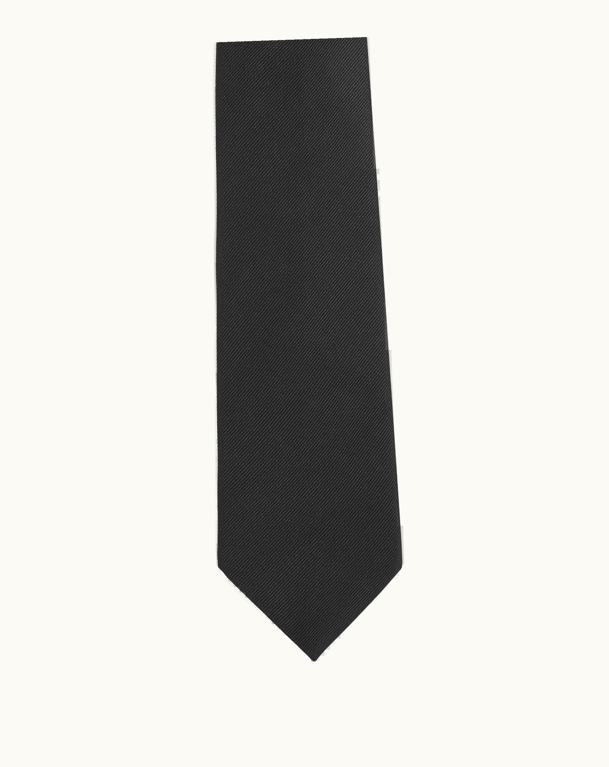 Bottega Veneta Men's Silk Twill Tie In Black
