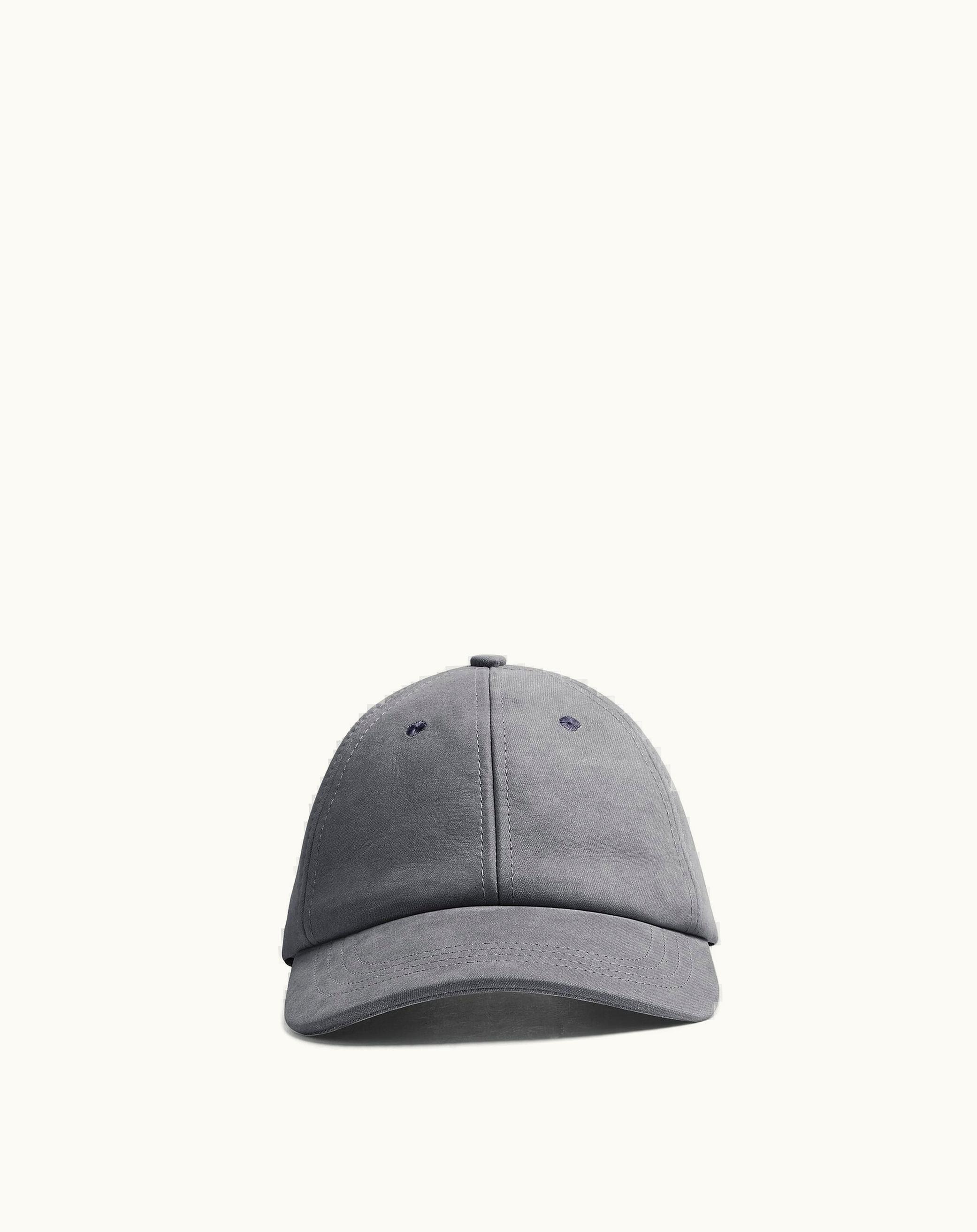 Bottega Veneta Men's Printed Leather Cap In Thunder