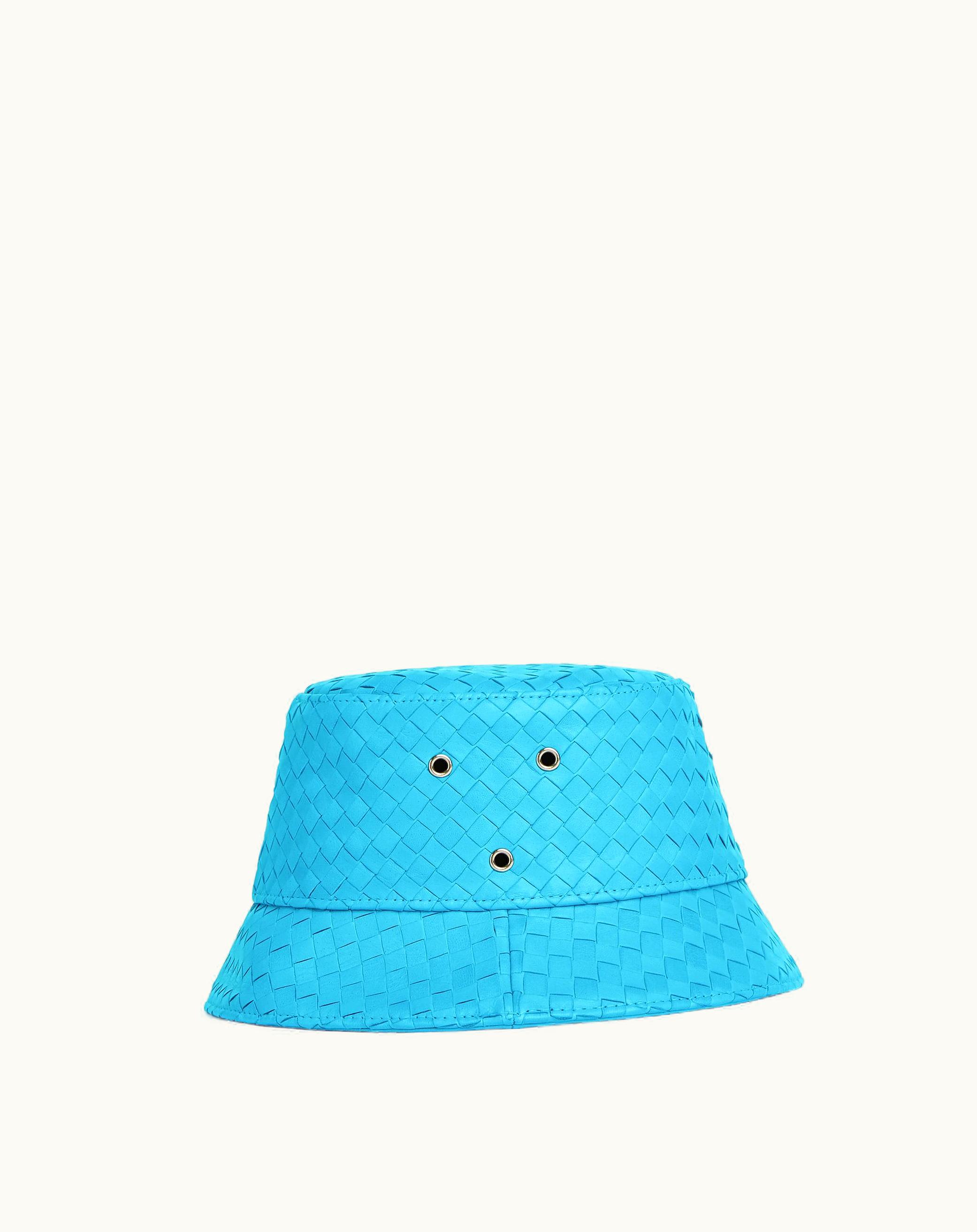 Bottega Veneta Men's Intrecciato Leather Bucket Hat In Dip