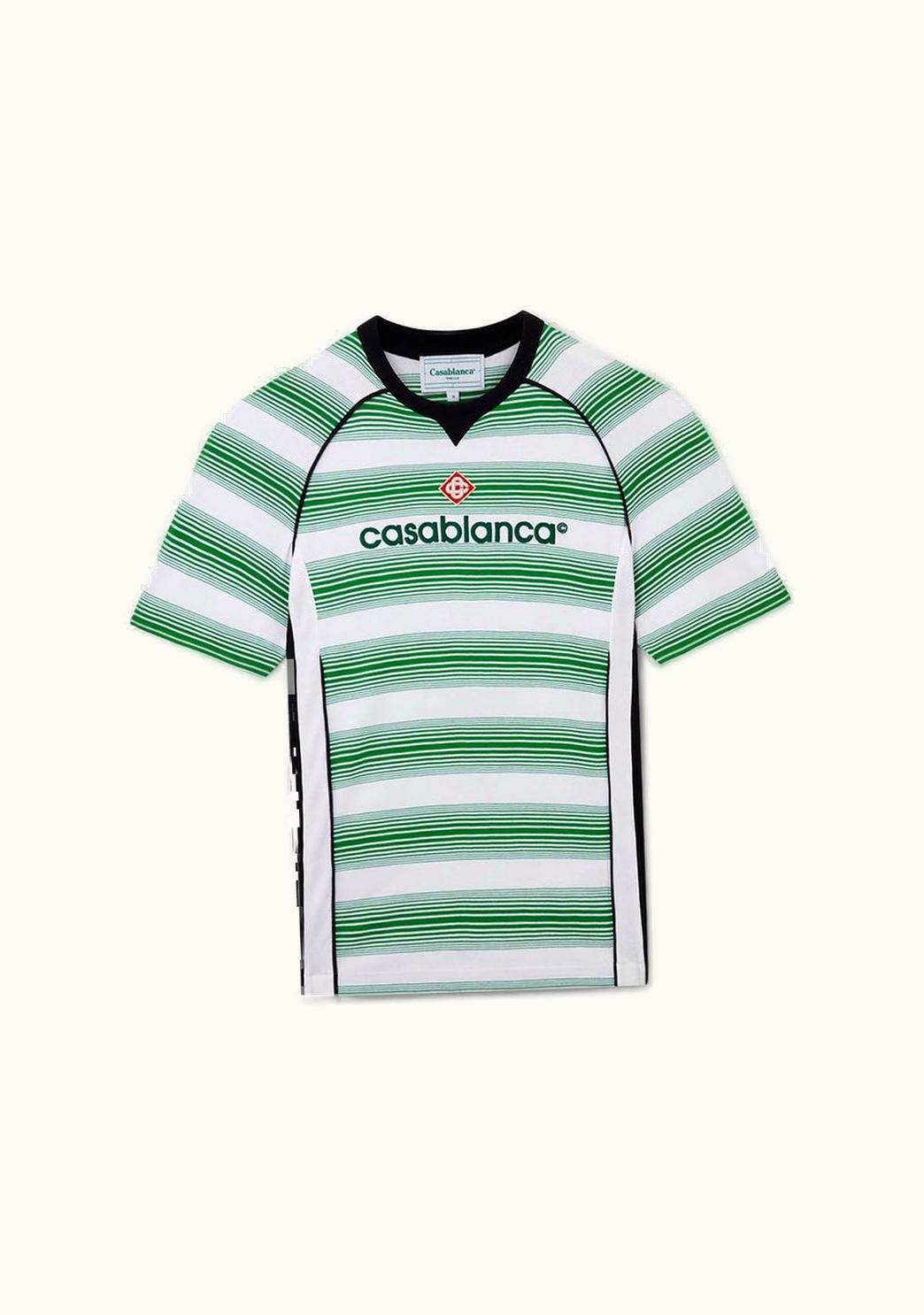 Casablanca Casablanca Gradient Stripe Panelled T-Shirt