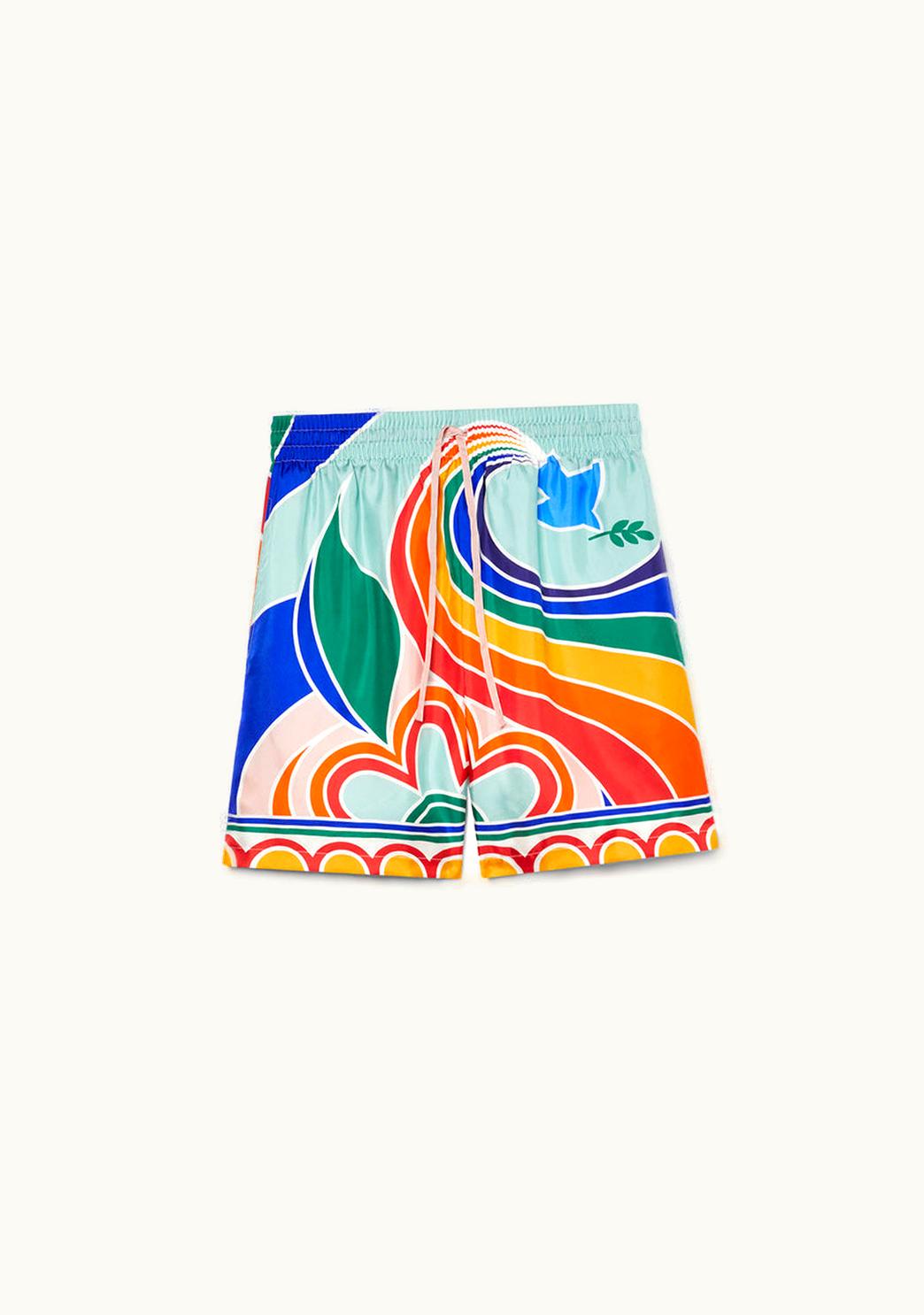 Casablanca Casablanca Le Pouvoir Des Fleurs Silk Shorts