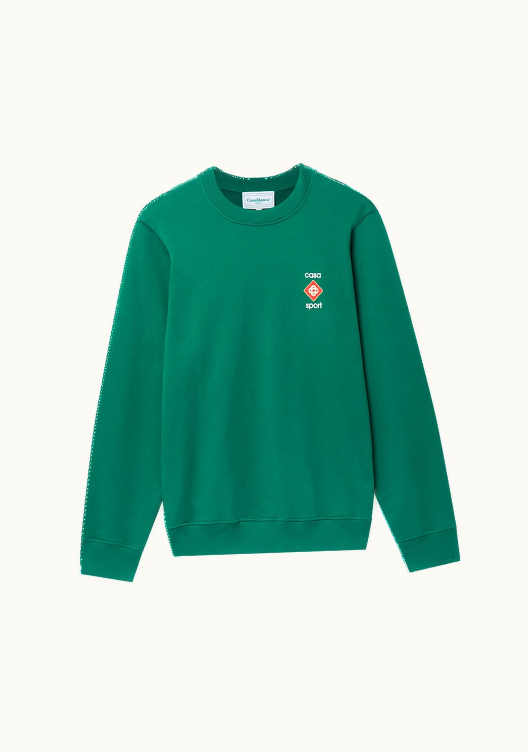 Casablanca Casablanca Casa Sport Logo 3D Organic Cotton Unisex Sweatshirt Green