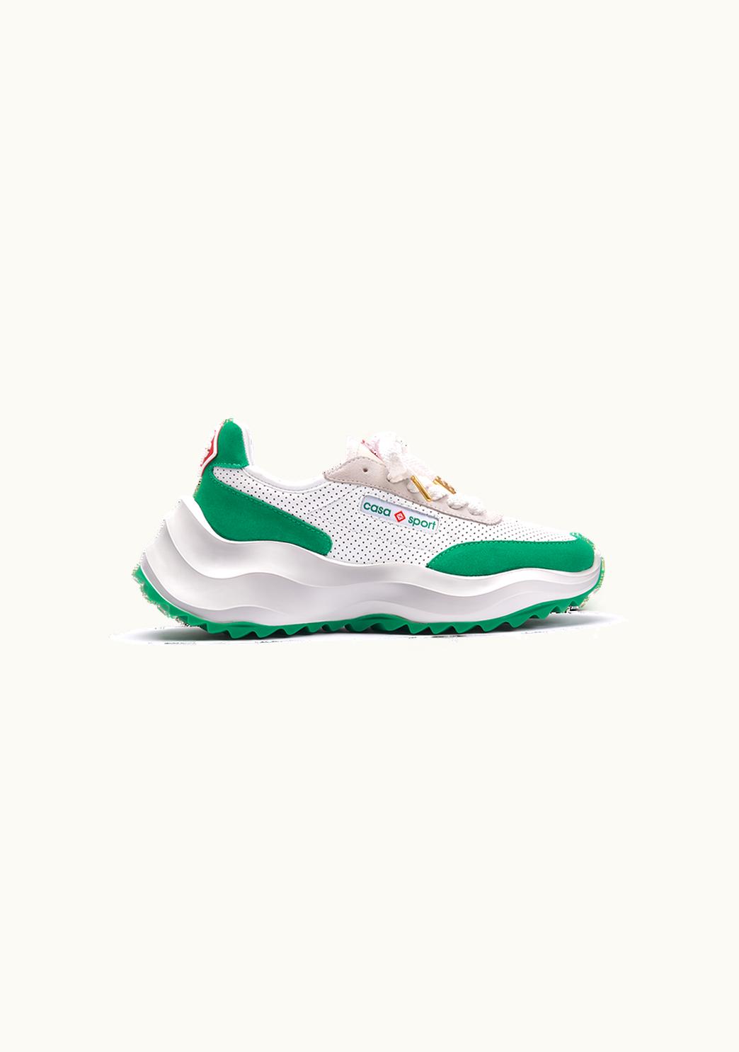 Casablanca Casablanca Atlantis Women's Equilibrium Green Leather Sneaker