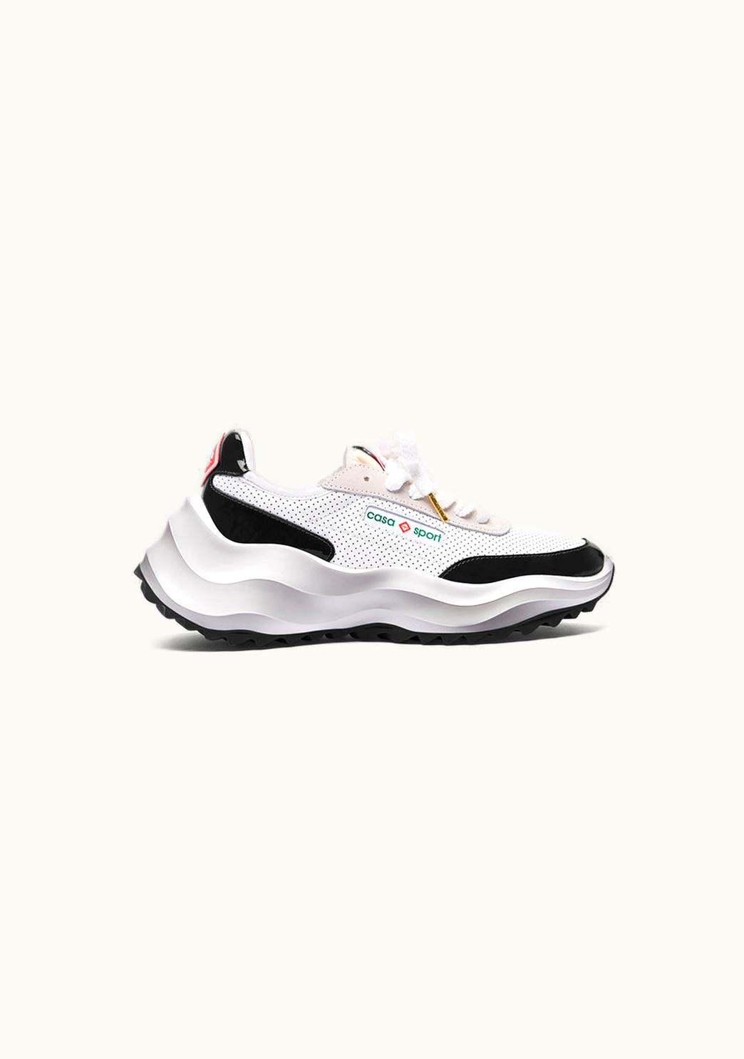 Casablanca Casablanca Womens Atlantis White & Black Sneaker