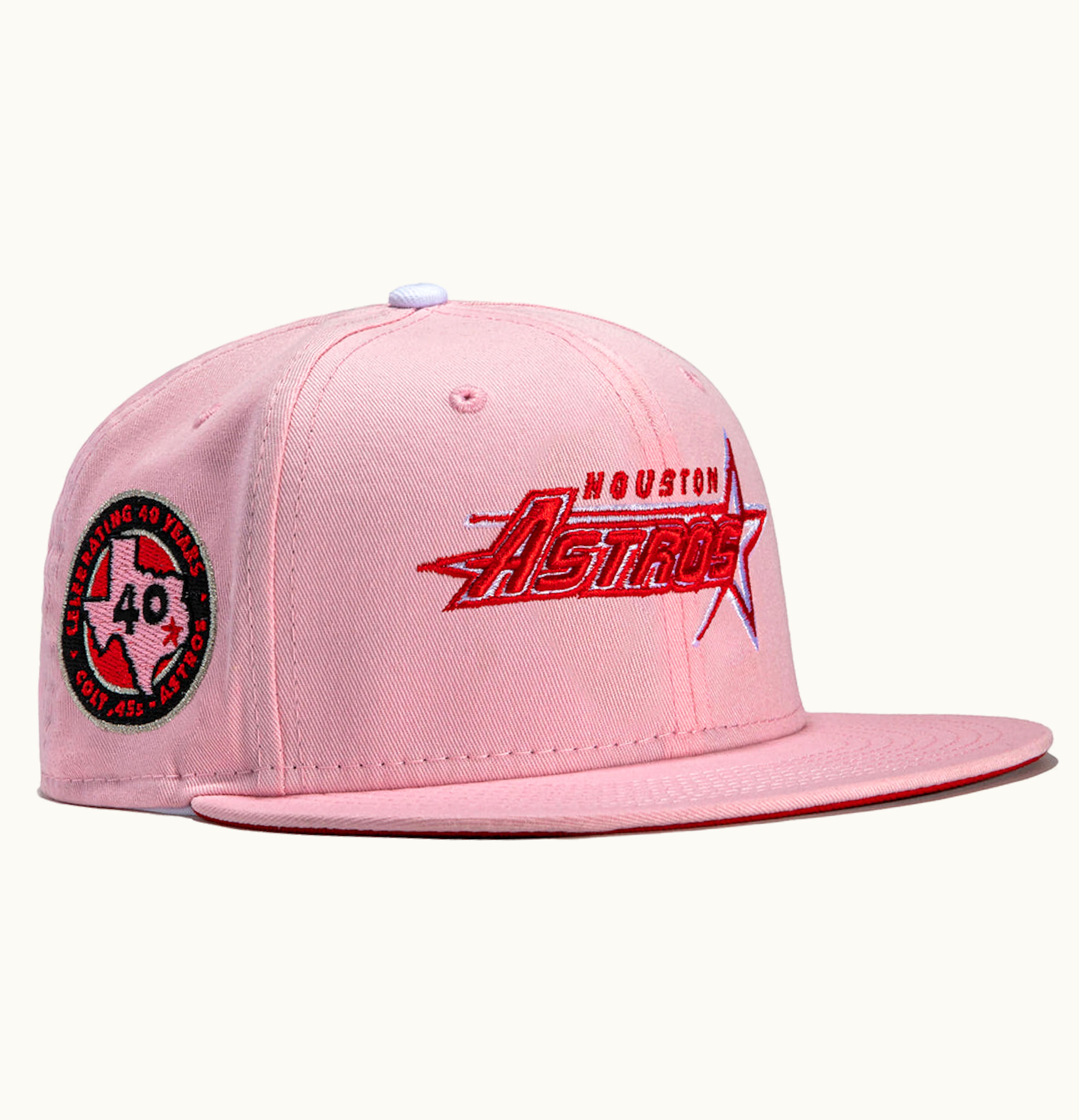 New Era New Era x Hat Club Houston Astros 40 Years Patch Concept Strawberry Jam 59Fifty Fitted Hat Pink