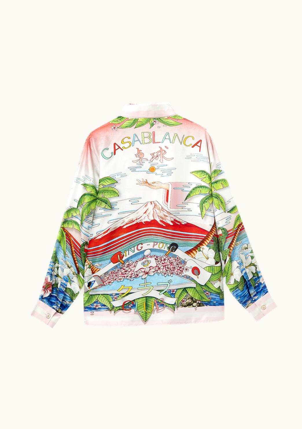 Casablanca Casablanca Ping Pong Club Sunset Silk Shirt