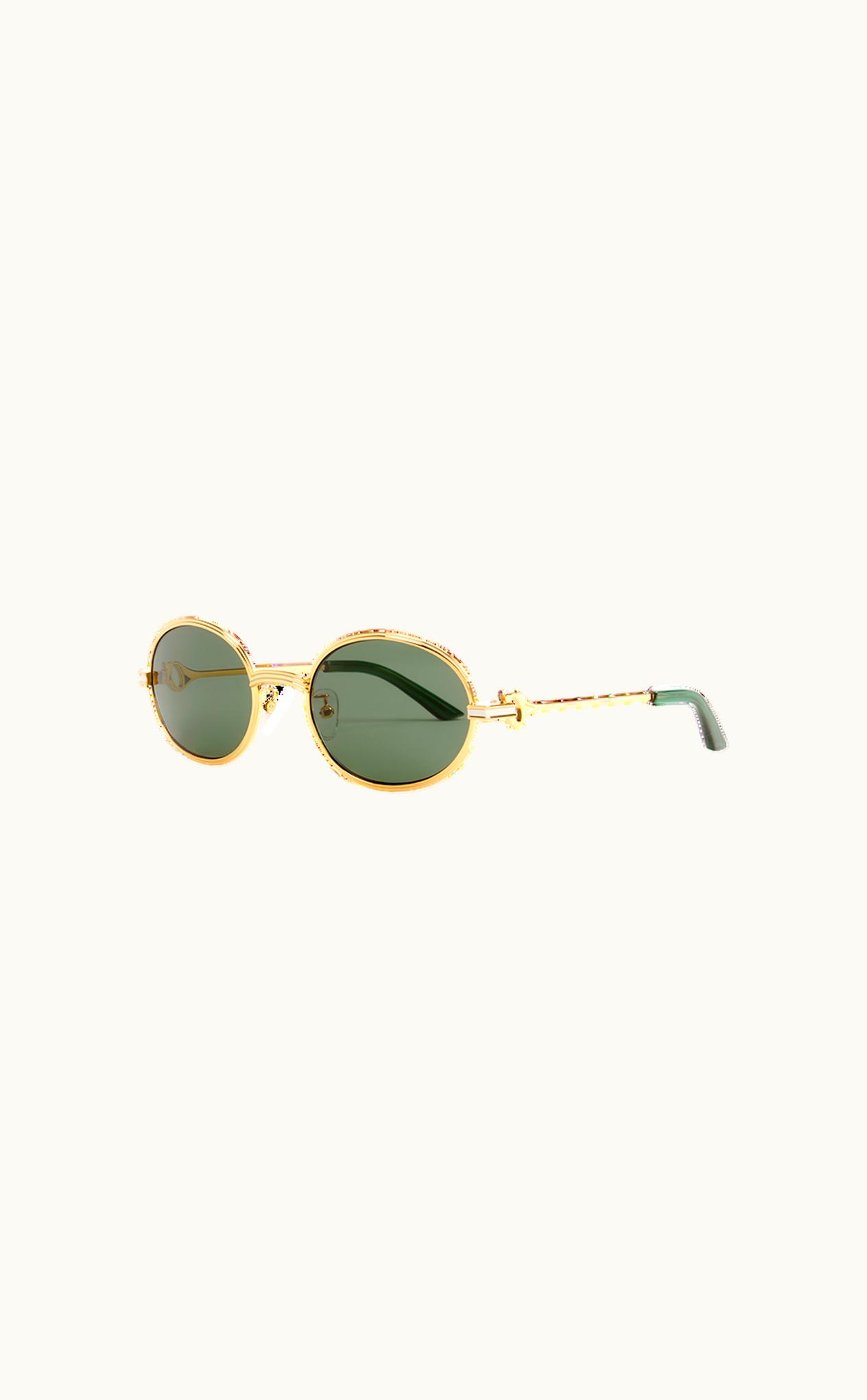 Casablanca Casablanca Green & Gold The Hero Sunglasses