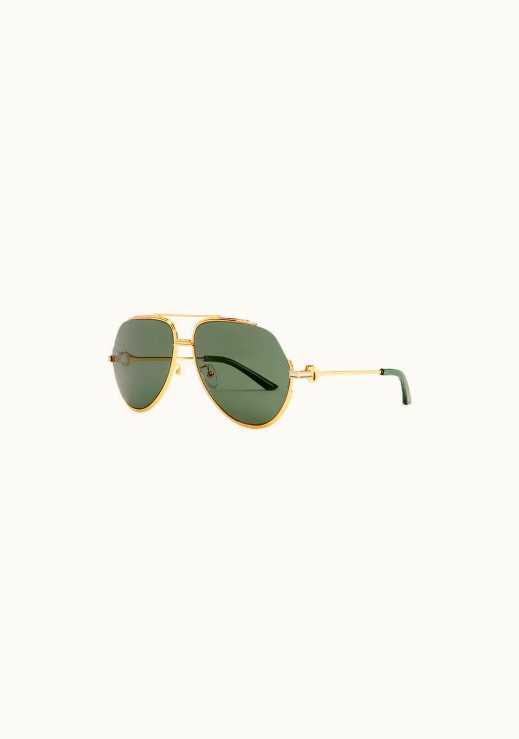 Casablanca Green & Gold The Albán Sunglasses