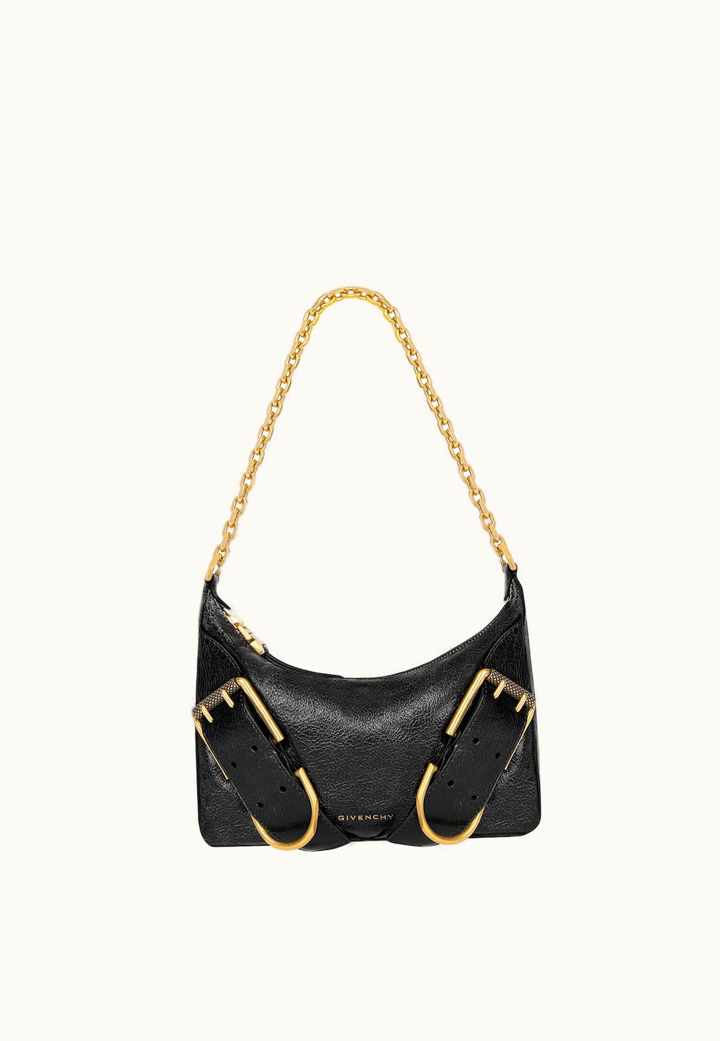 Givenchy Givenchy Voyou Boyfriend Party Bag In Aged Leather - Black