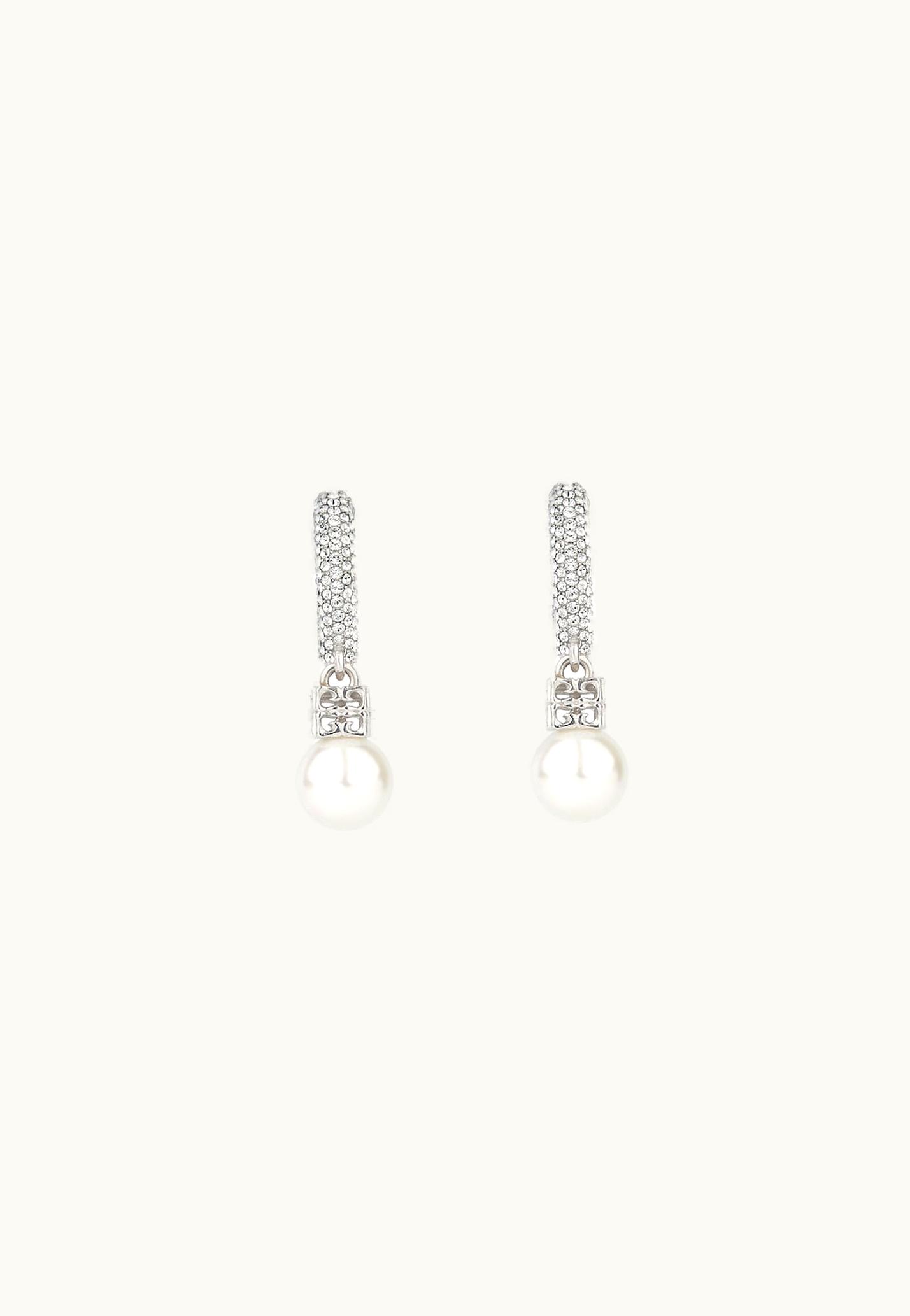 Givenchy Givenchy Pearl Earrings In Metal With Crystals