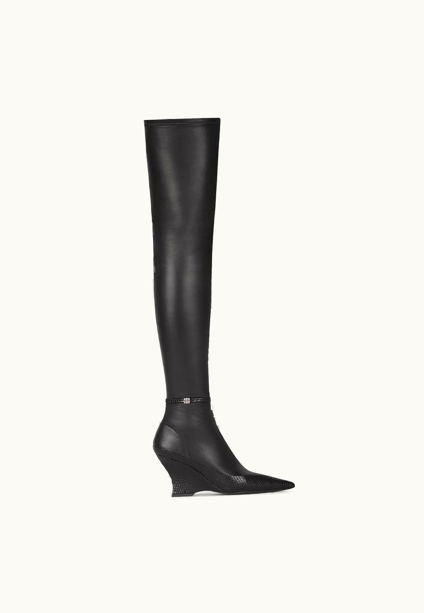 Givenchy Givenchy Raven over-the-knee Boots In Leather And Ayers
