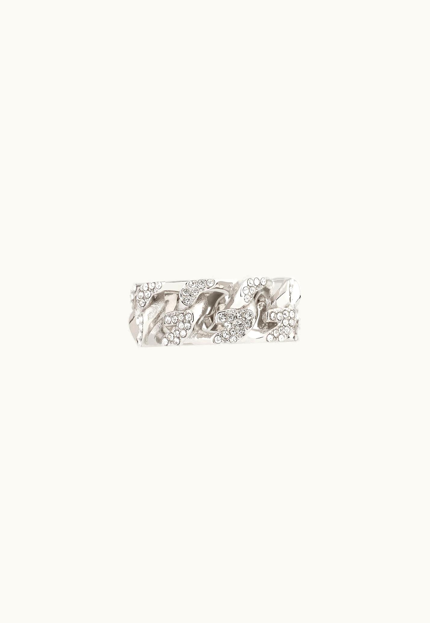 Givenchy Givenchy G Chain Ring In Metal With Crystals