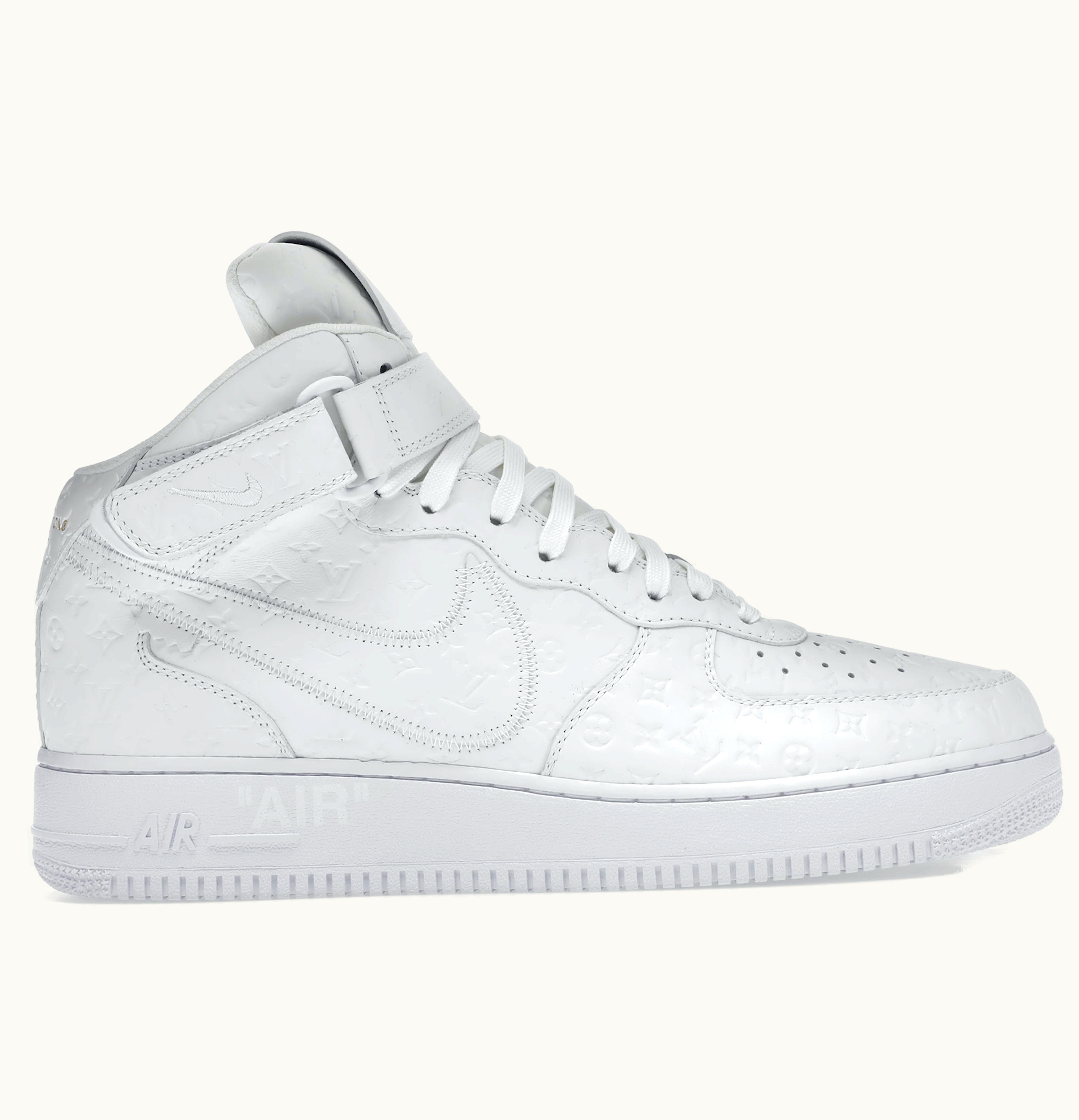 Louis Vuitton Louis Vuitton Nike Air Force 1 Mid By Virgil Abloh White