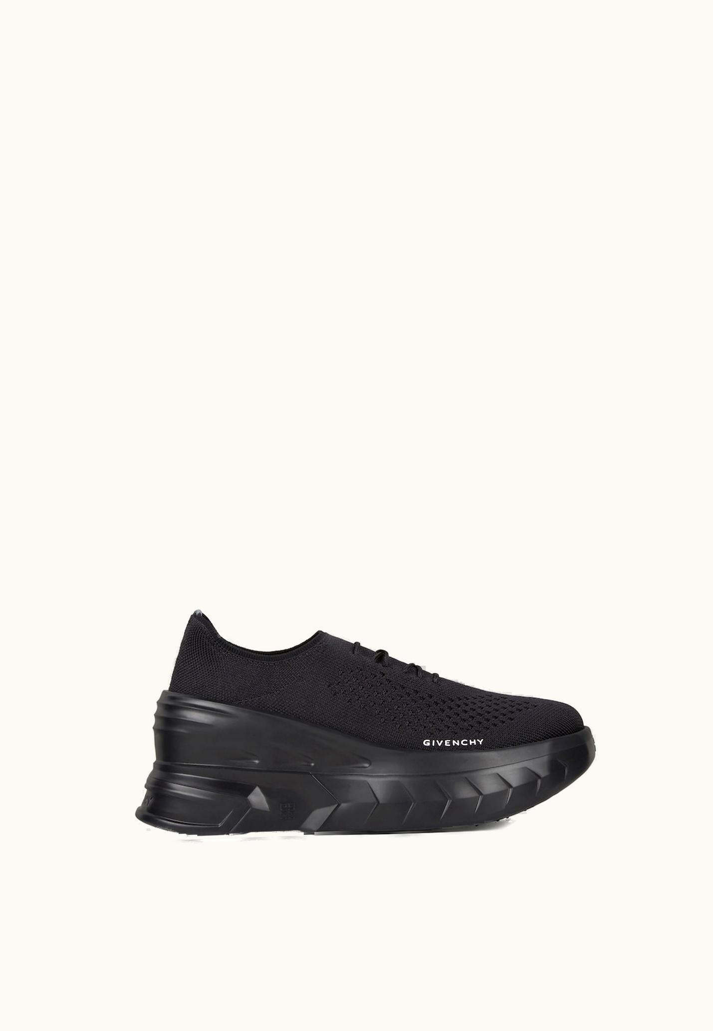 Givenchy Givenchy Marshmallow Wedge Sneakers In Rubber And Knit - Black