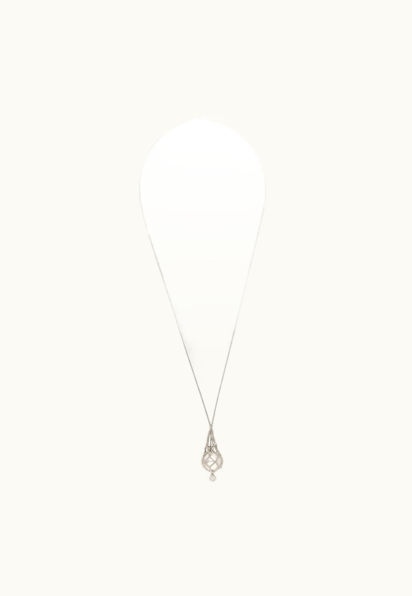 Givenchy Givenchy Pearling Necklace In Metal With Pearls And Crystals - White / Silvery