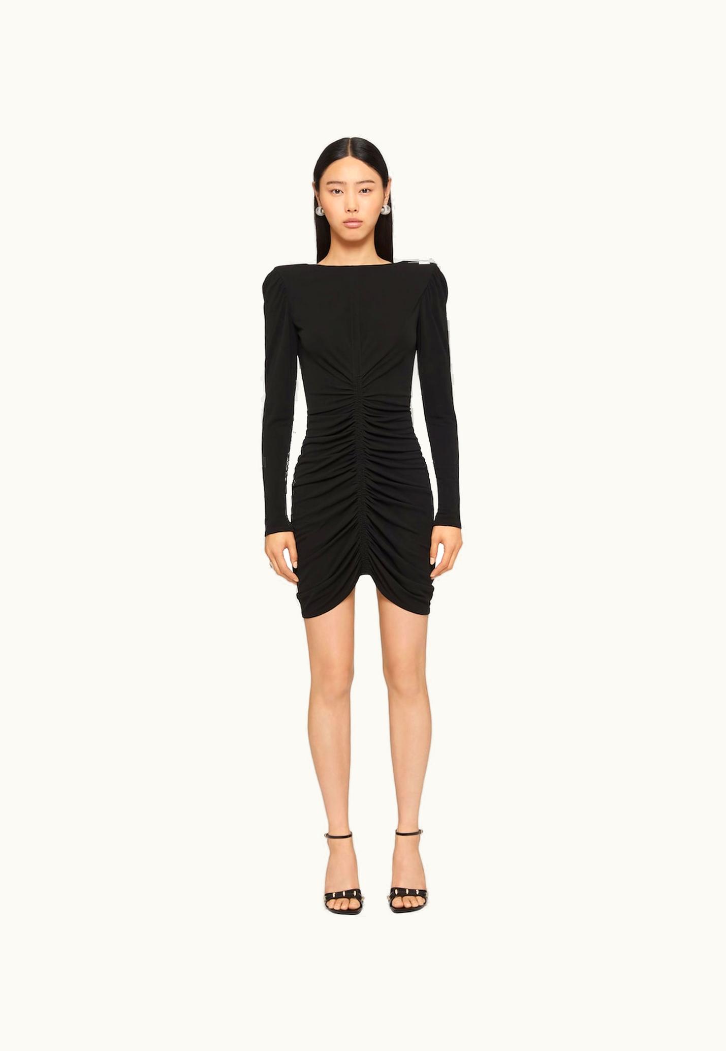 Givenchy Givenchy Ruched Dress In Crepe - Black