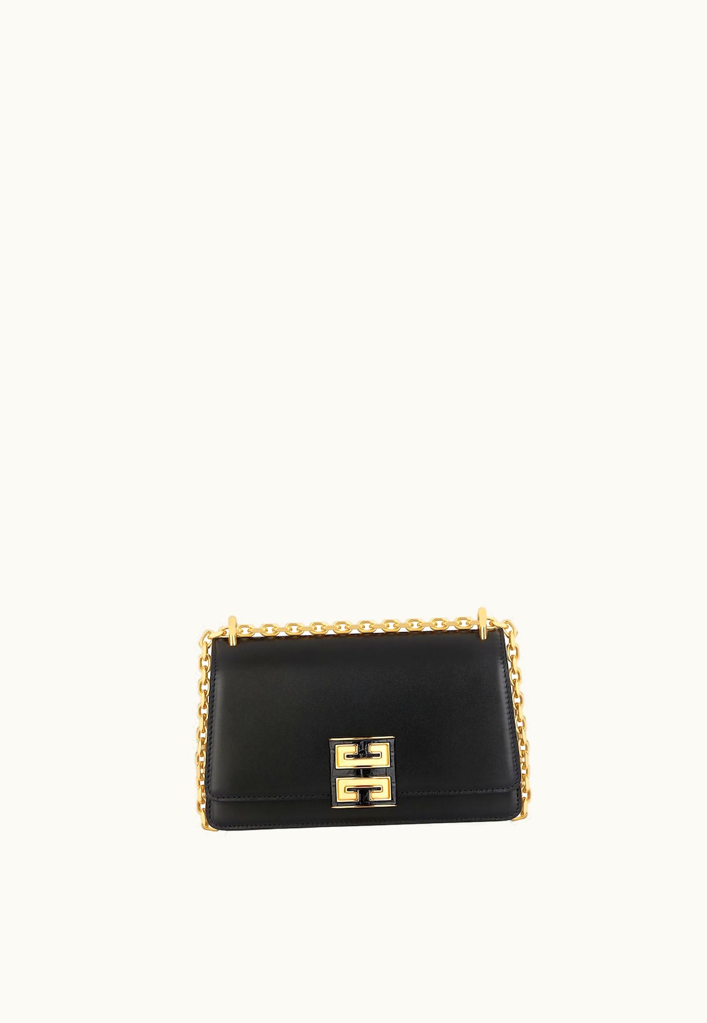 Givenchy Givenchy Small 4G Bag In Leather With Chain - Black BLACK