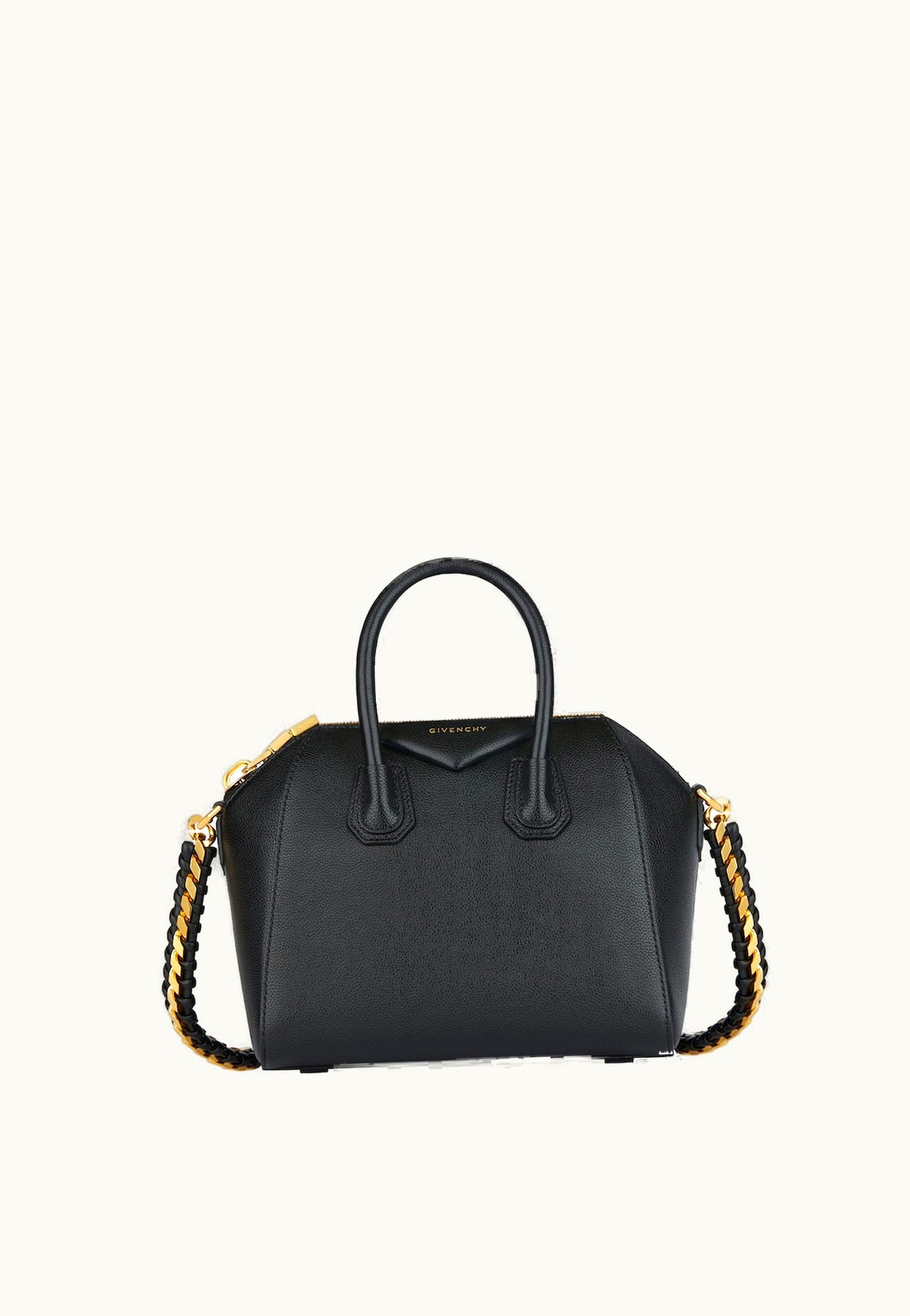 Givenchy Givenchy Mini Antigona Bag In Grained Leather - Black
