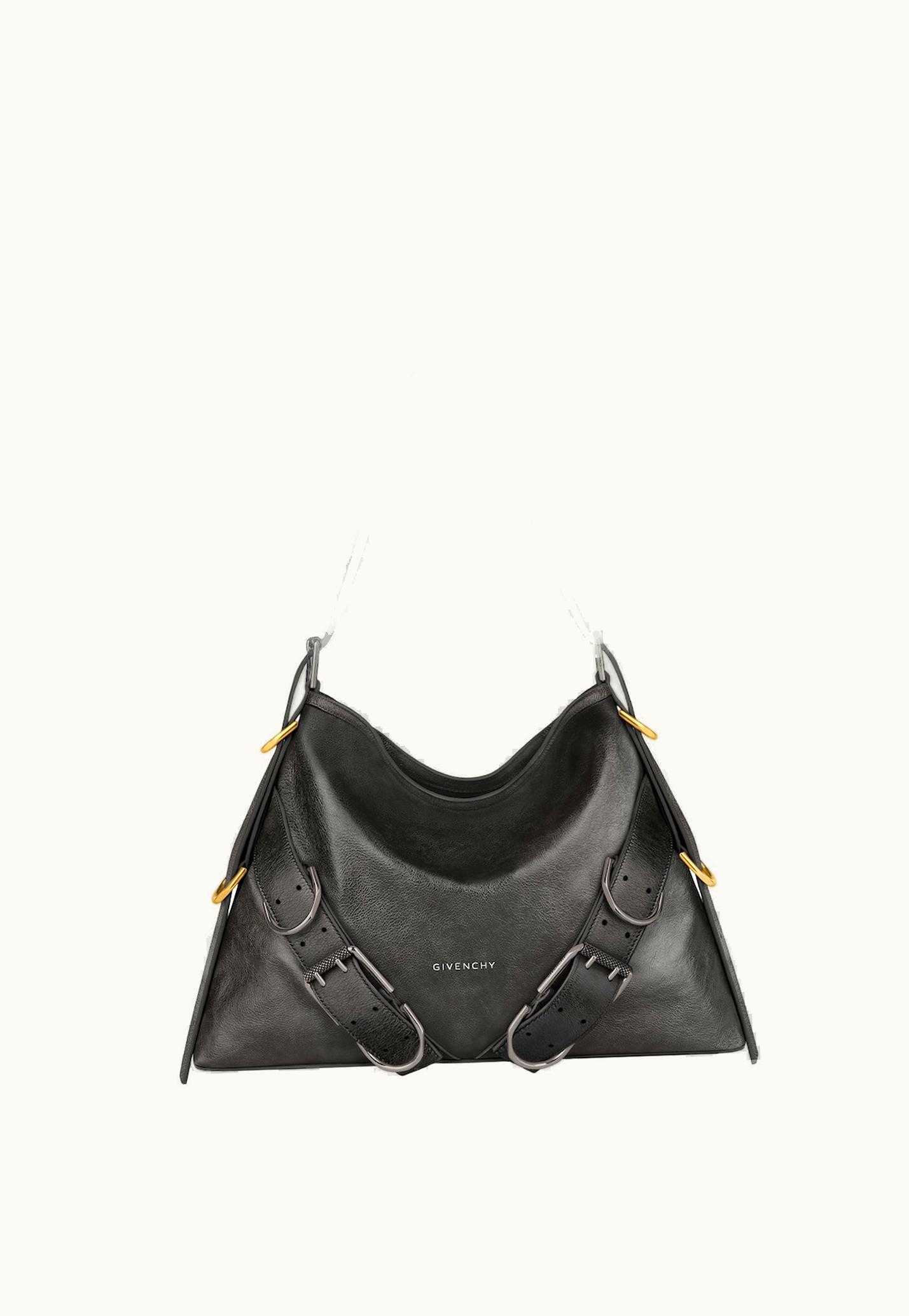 Givenchy Givenchy Medium Voyou Boyfriend Bag In Aged Leather - Black BLACK