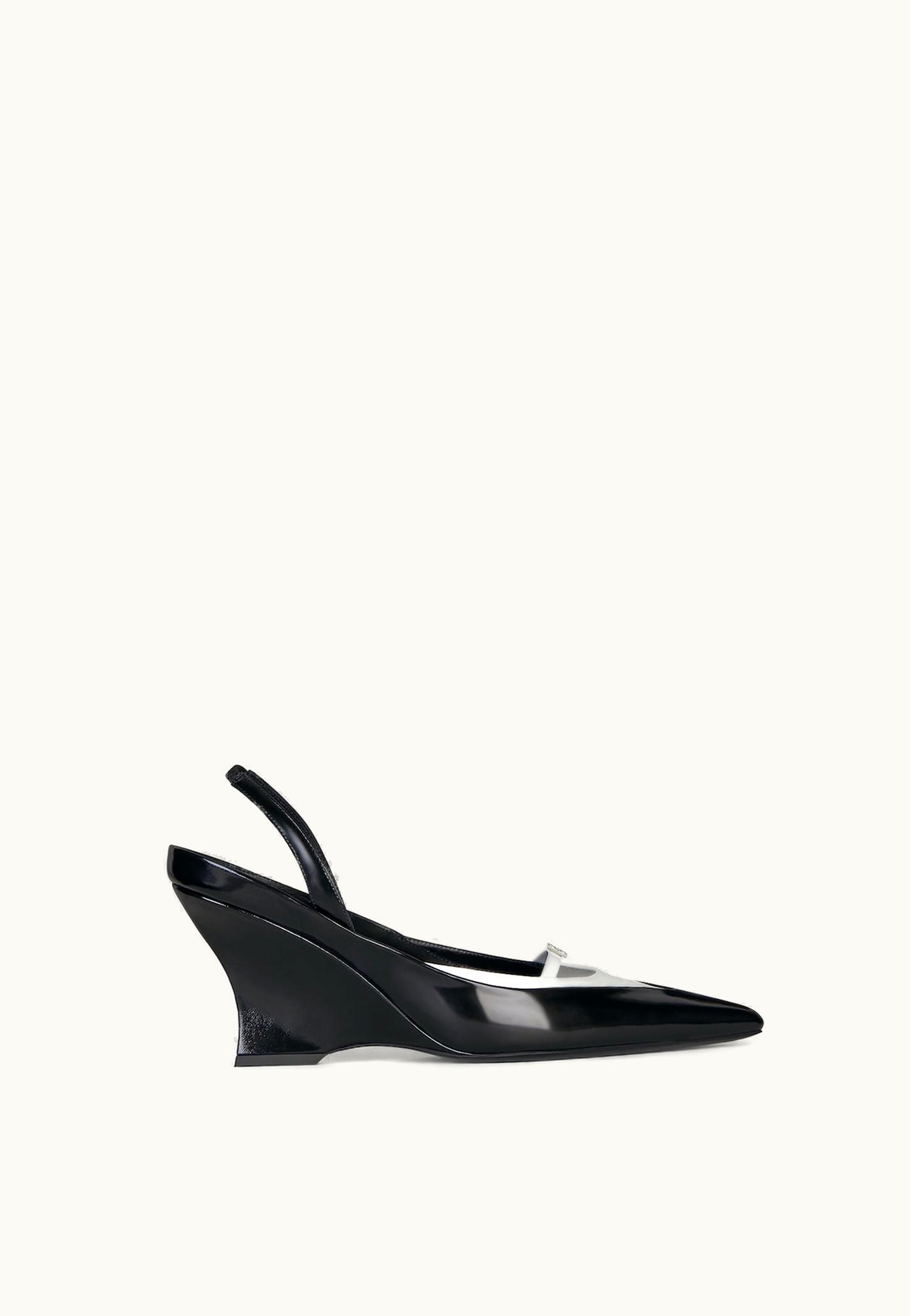 Givenchy Givenchy Raven Slingbacks In Leather - White / Black WHITE/BLACK