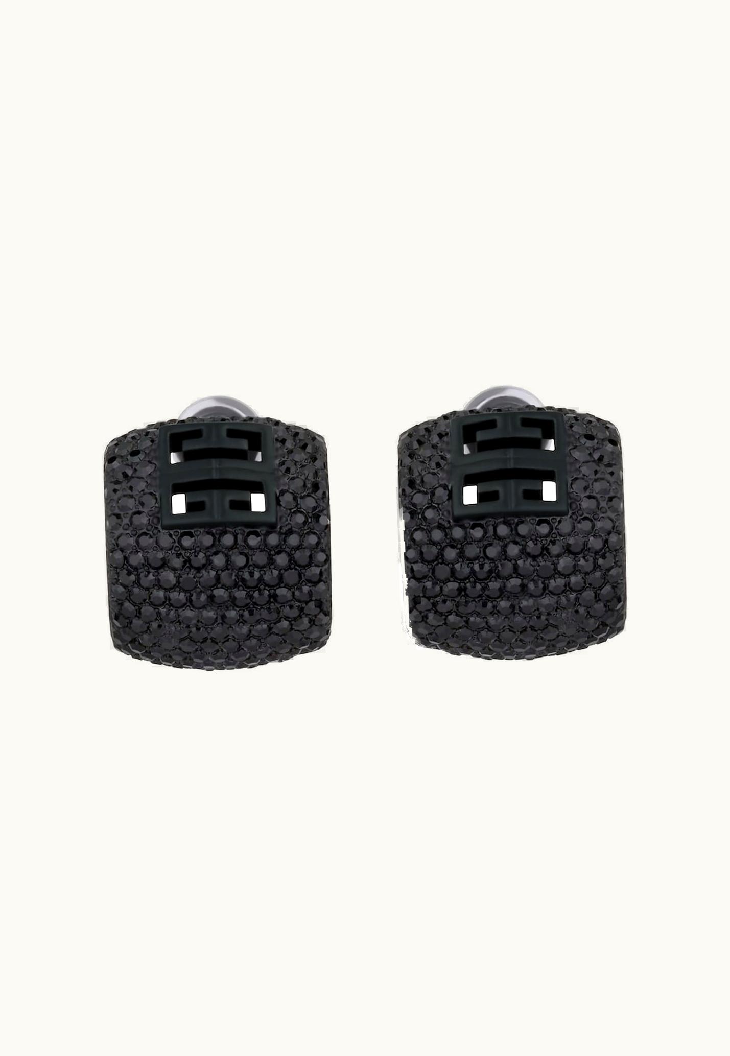 Givenchy Givenchy 4G Earrings In Metal With Crystals - Black