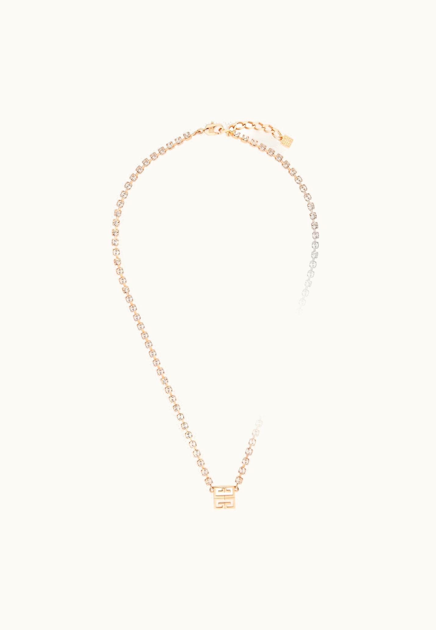 Givenchy Givenchy 4G Necklace In Metal With Crystals - Rose Gold