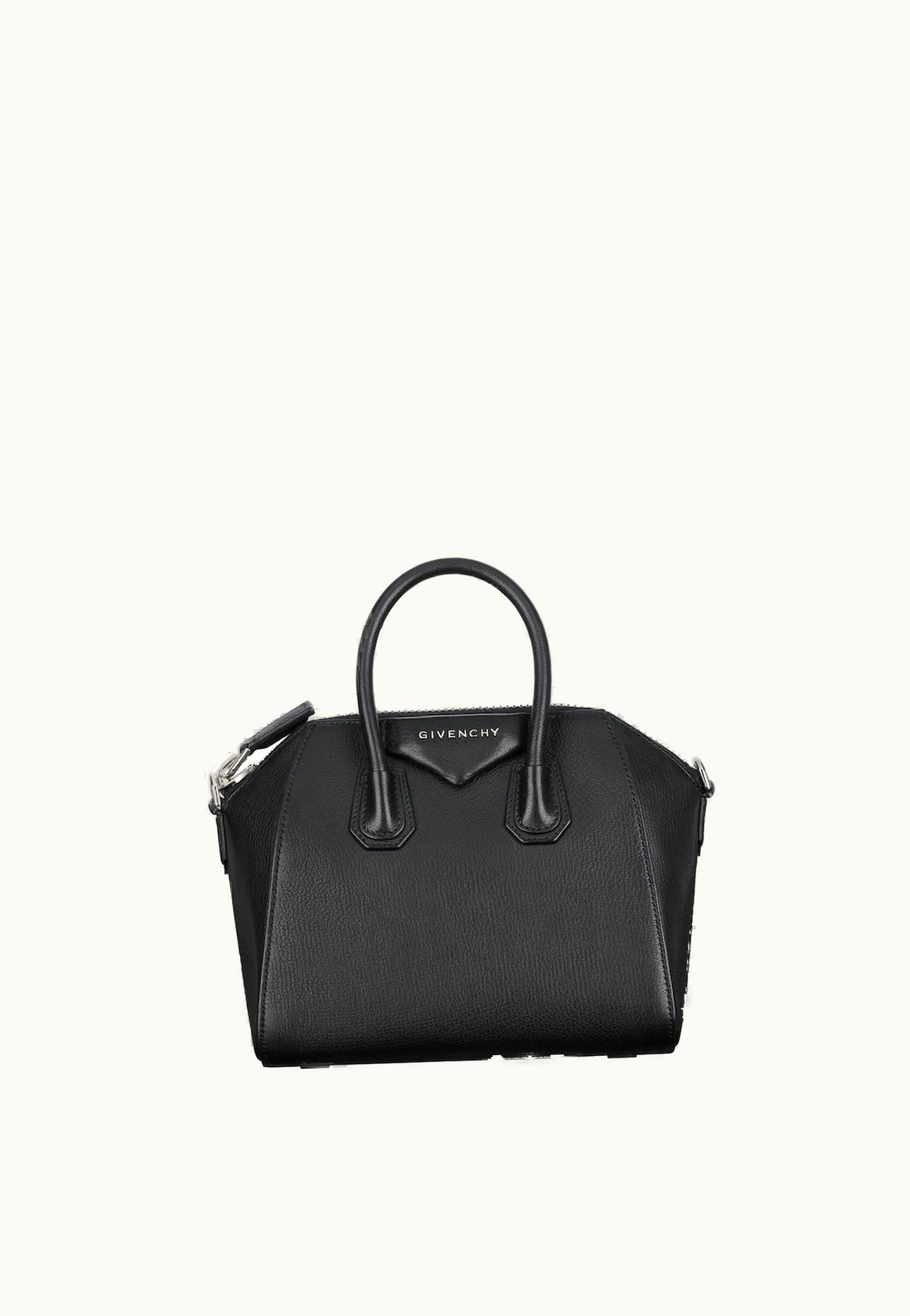 Givenchy Givenchy Mini Antigona Bag In Grained Leather - Black BLACK