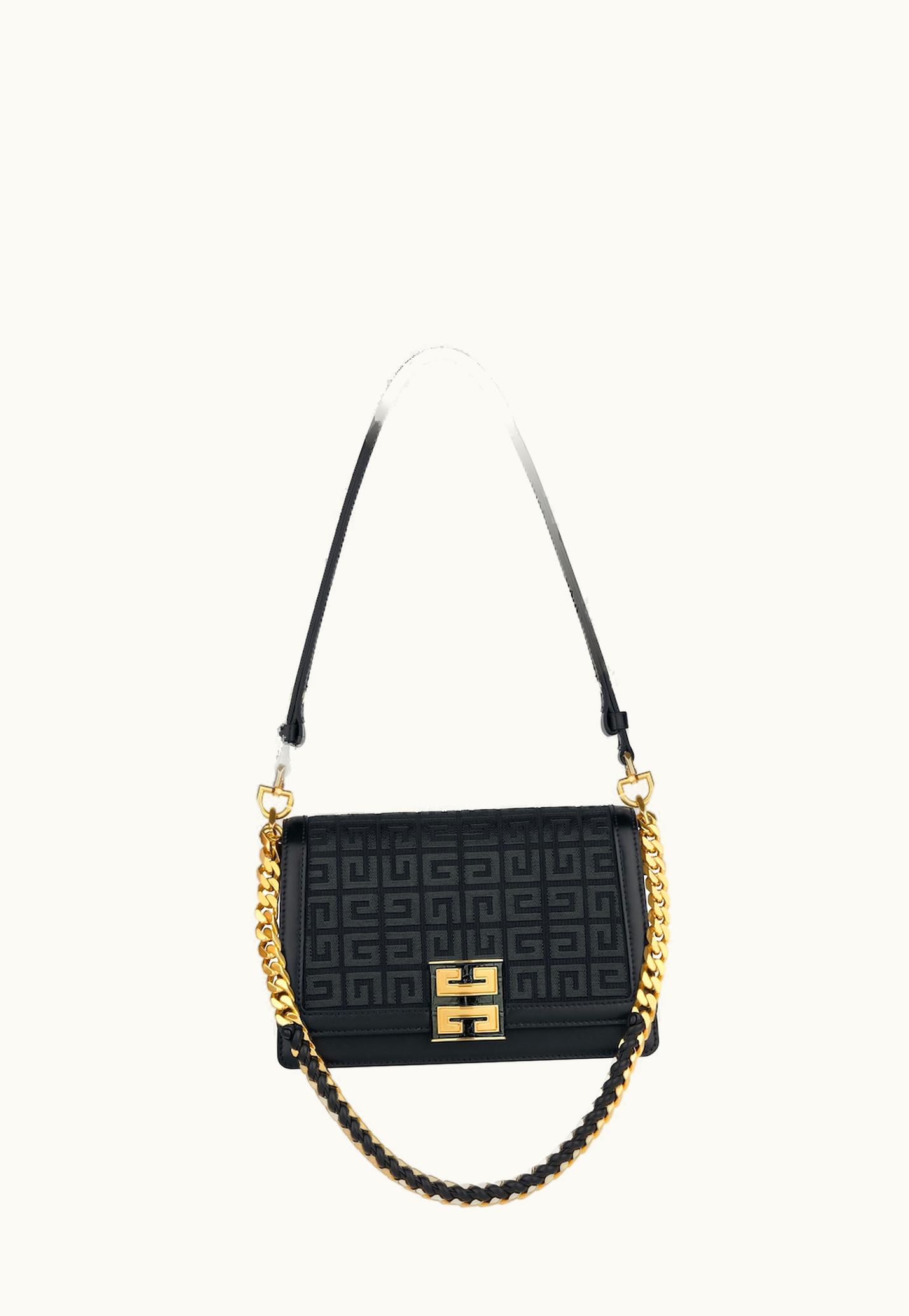 Givenchy Givenchy Medium 4G Multicarry Bag In 4G Embroidery - Black
