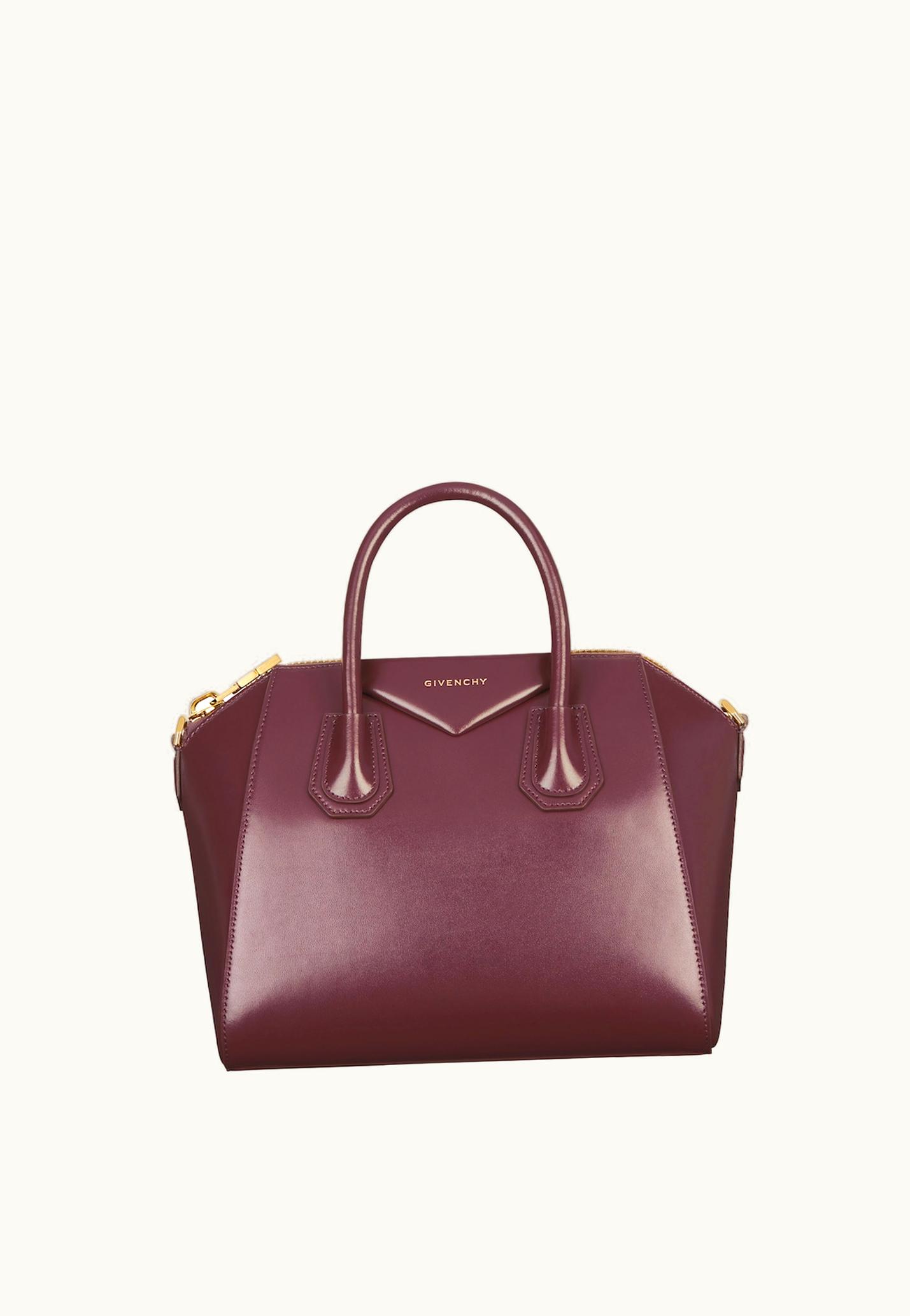 Givenchy Givenchy Small Antigona Bag In Box Leather - Oxblood Red