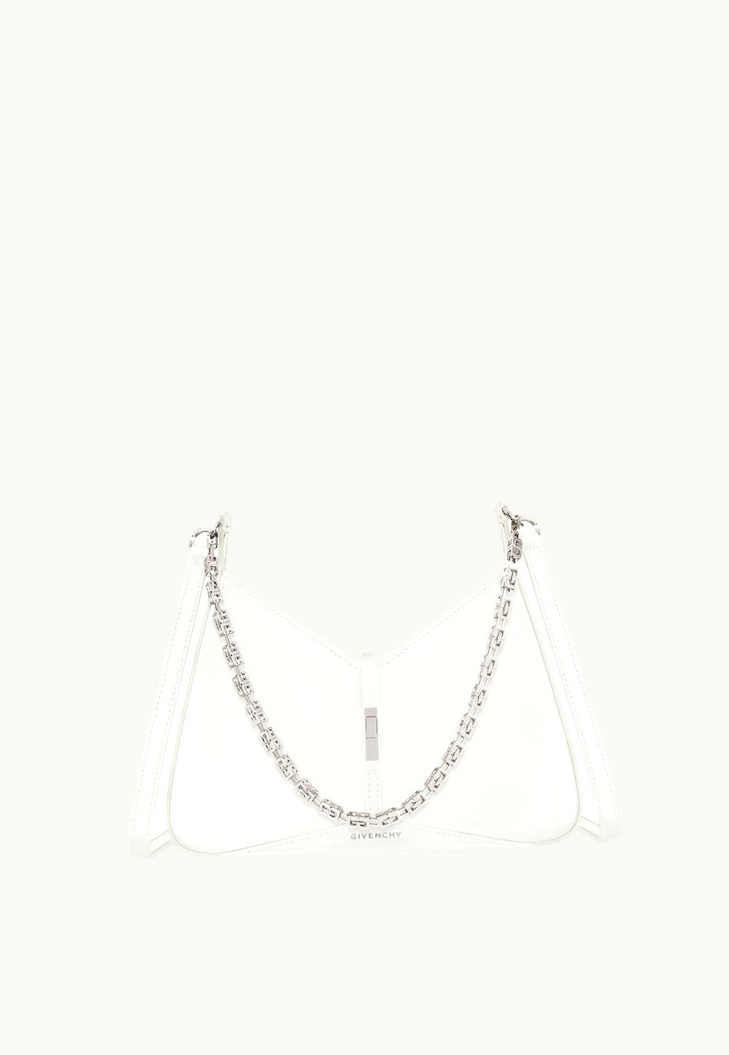Givenchy Givenchy Small Cut Out Bag In Shiny Leather With Chain - Ivory