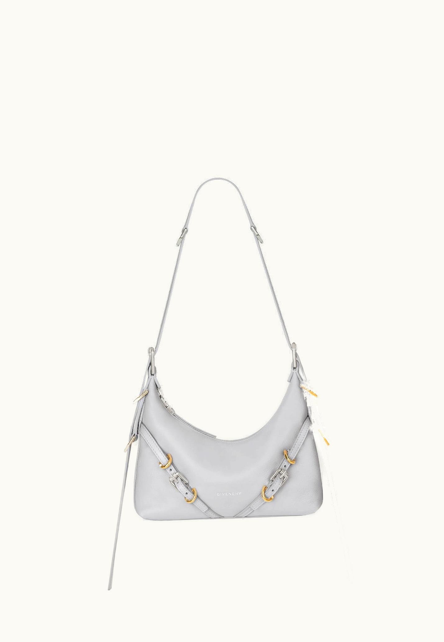 Givenchy Givenchy Mini Voyou Bag In Leather - Light Grey