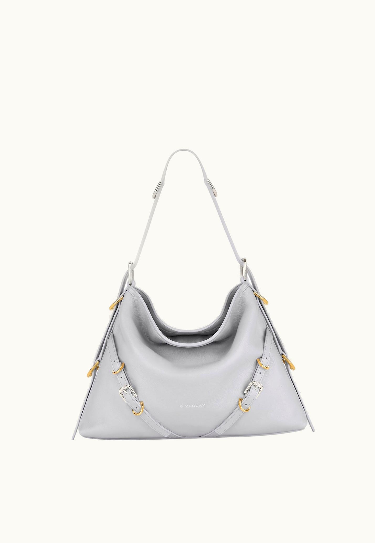 Givenchy Givenchy Medium Voyou Bag In Leather - Light Grey
