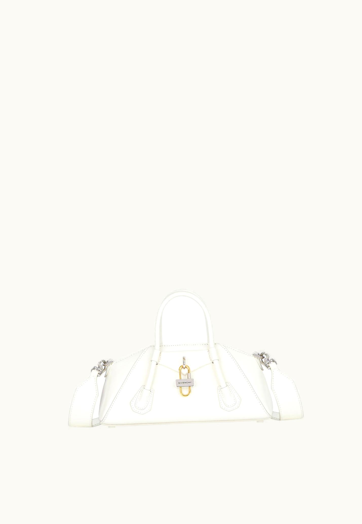 Givenchy Givenchy Mini Antigona Stretch Bag In Box Leather - Ivory