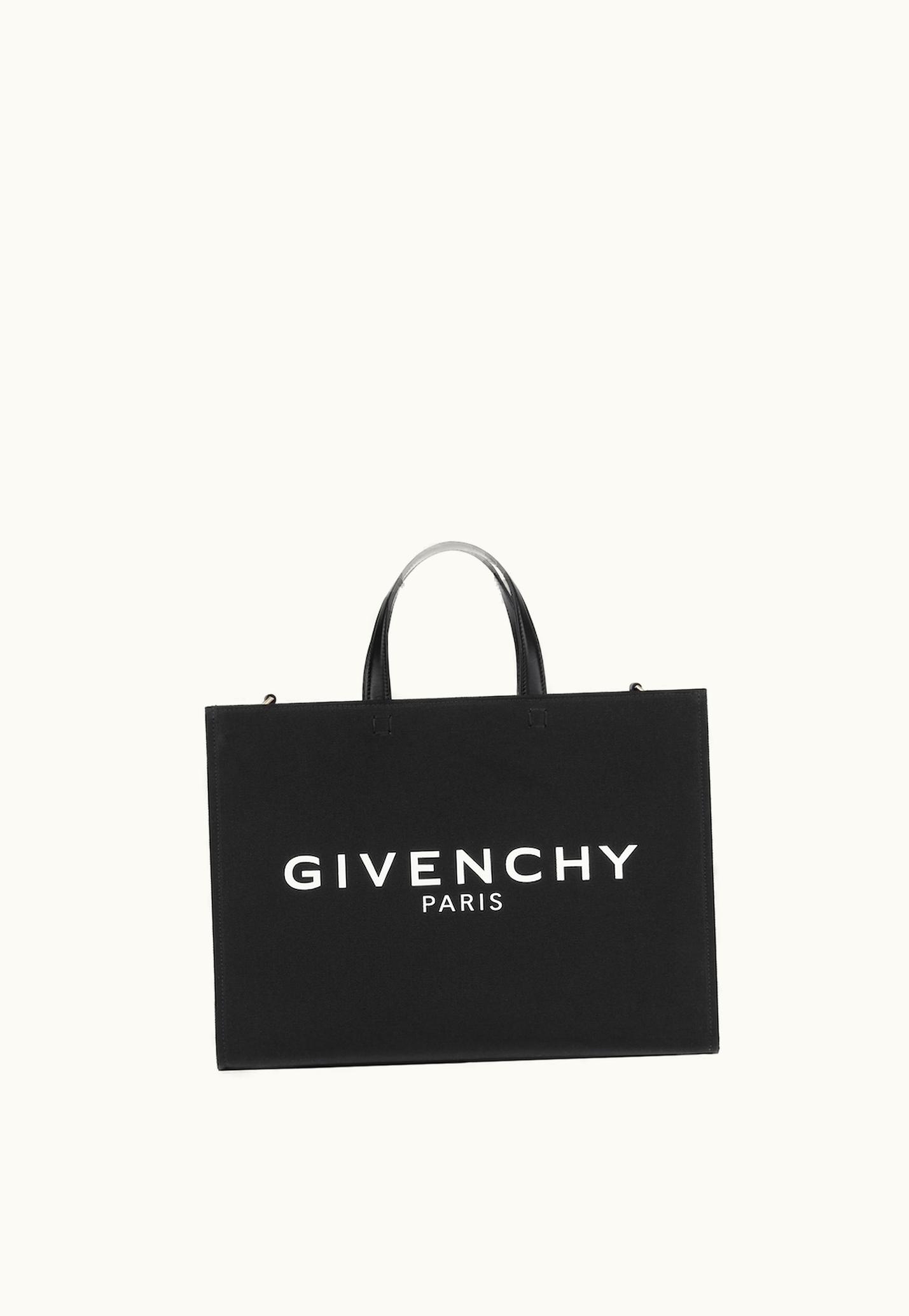 Givenchy Givenchy Medium G-Tote Shopping Bag In Canvas - Black