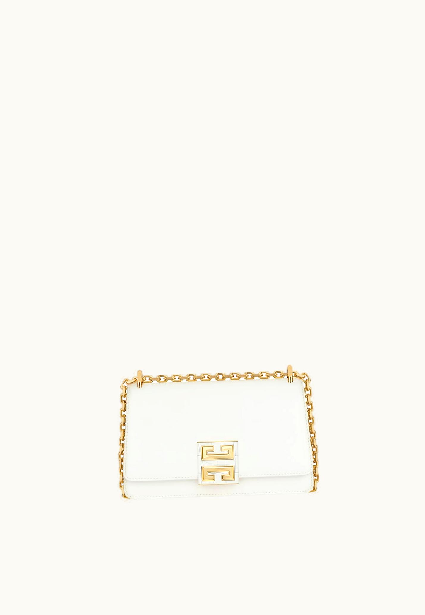 Givenchy Givenchy Small 4G Bag In Leather With Chain - Ivory IVORY