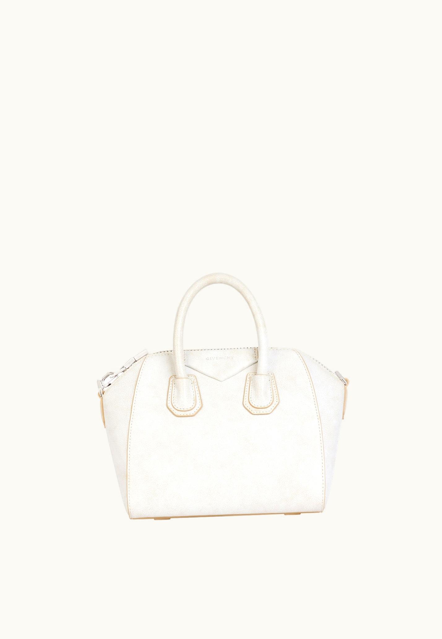 Givenchy Givenchy Mini Antigona Bag In Aged Leather - Ivory